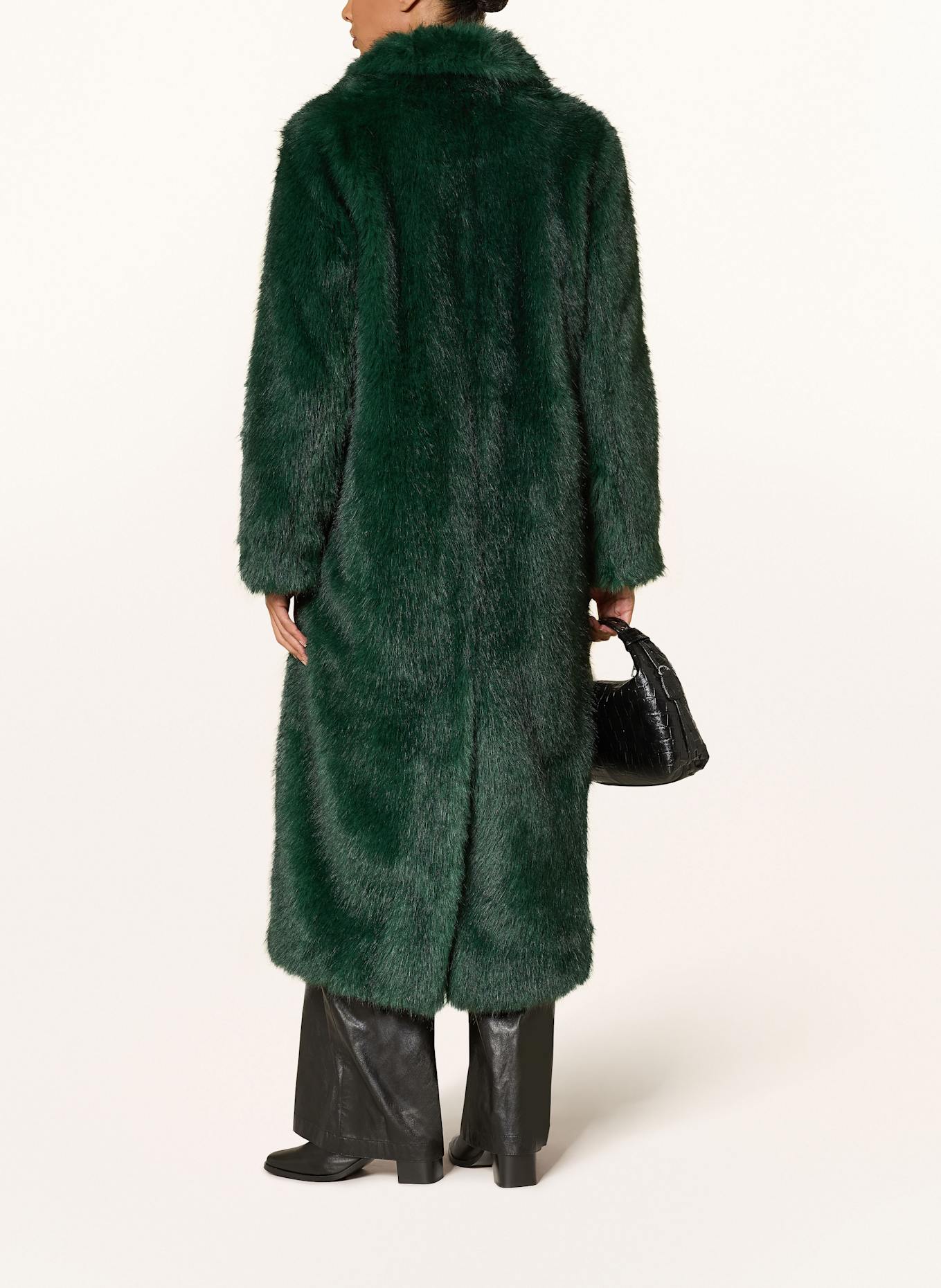 MARC CAIN Kunstpelz-Mantel: GRÜN