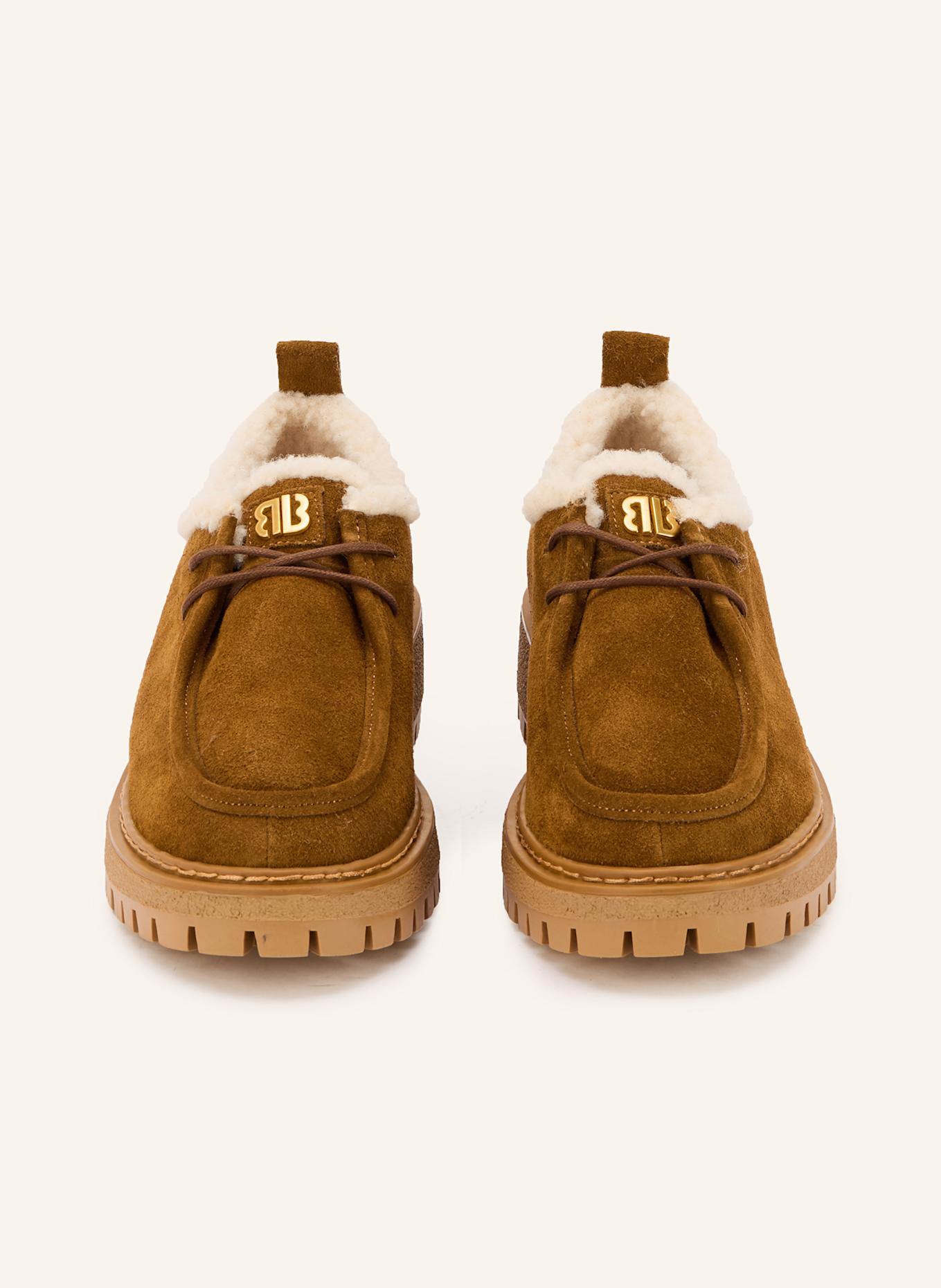 BIBI LOU Plateau-Schnürer: COGNAC