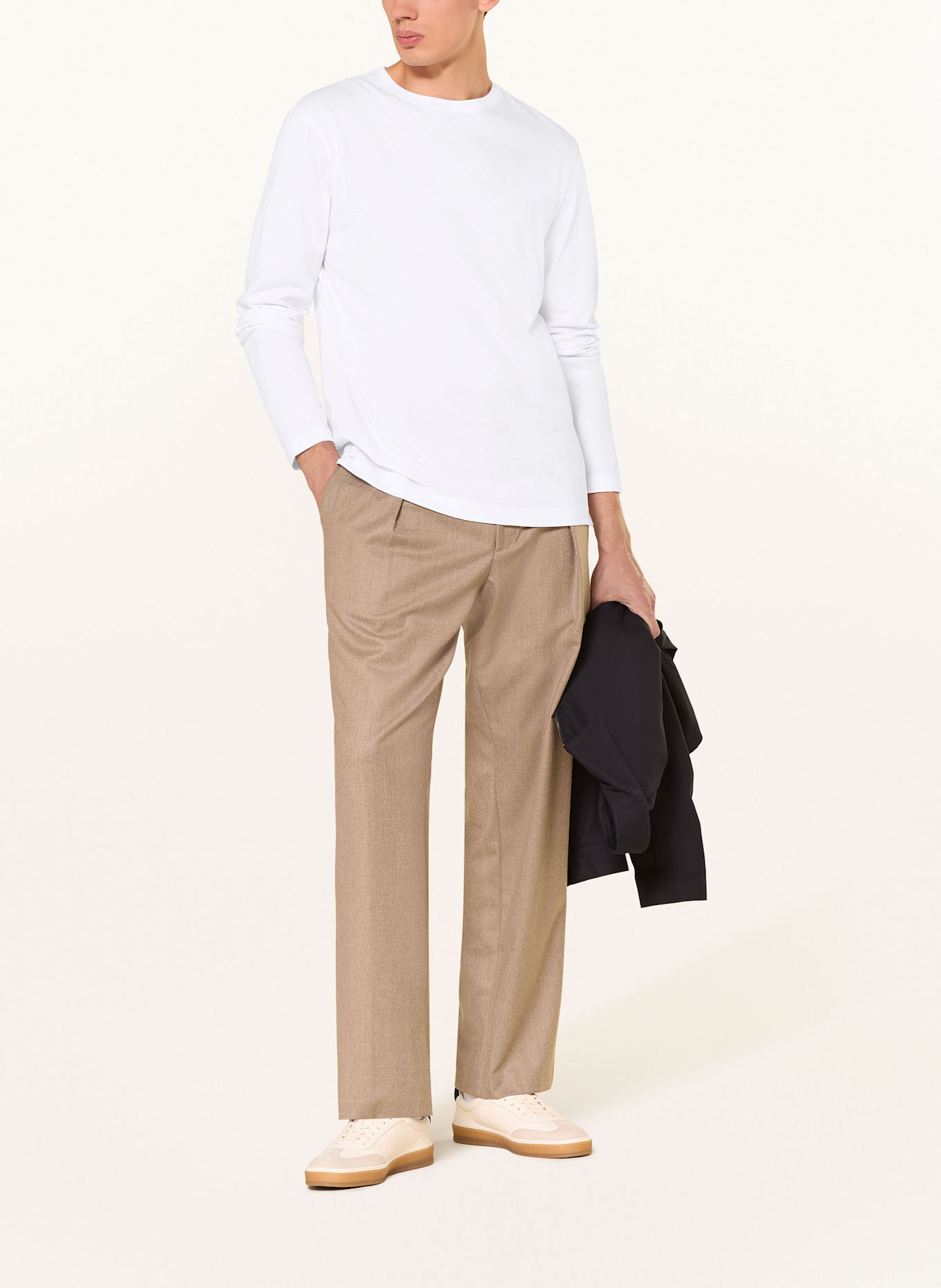 BOSS Longsleeve TOWNLEY: WEISS