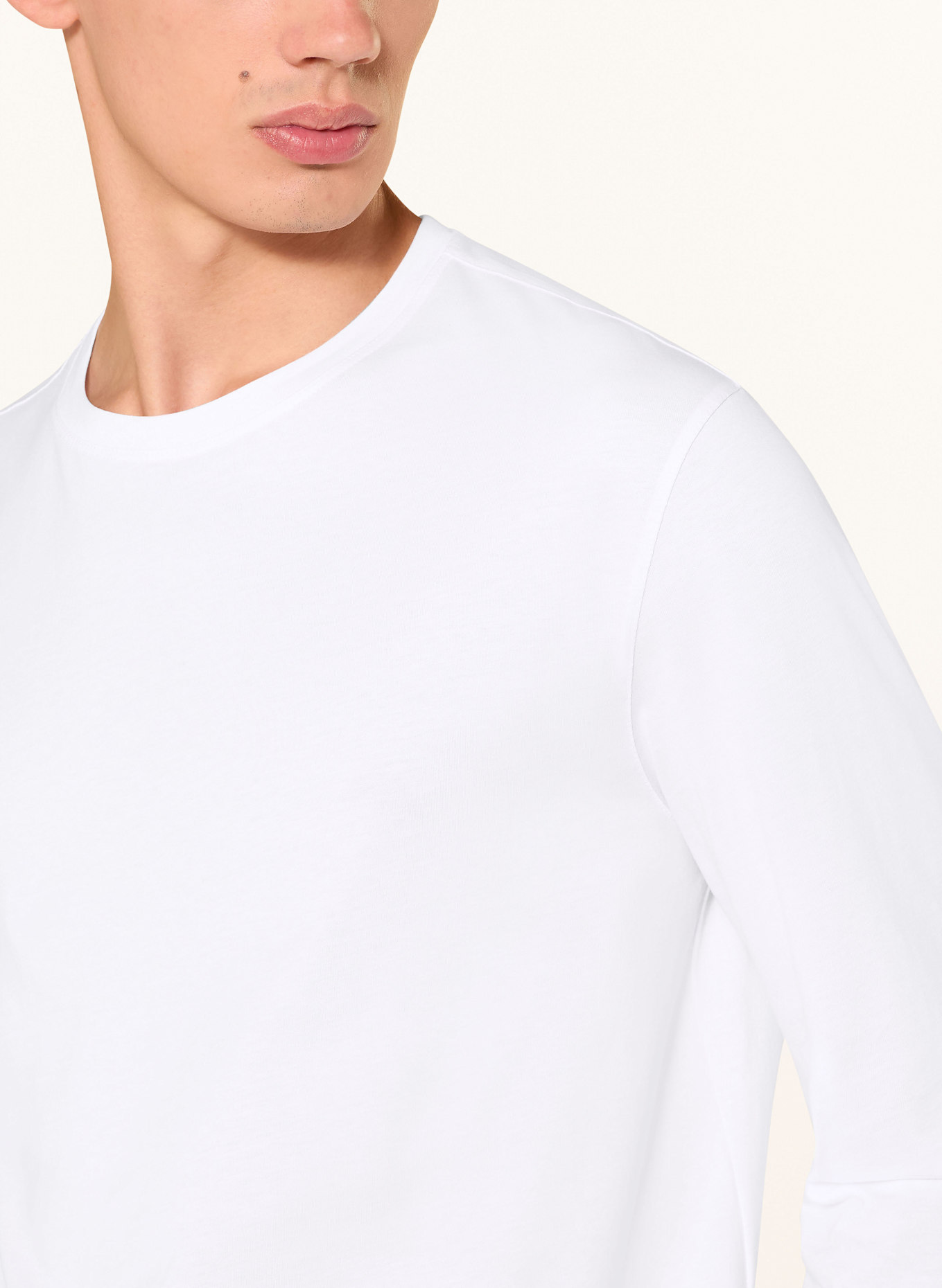 BOSS Longsleeve TOWNLEY: WEISS