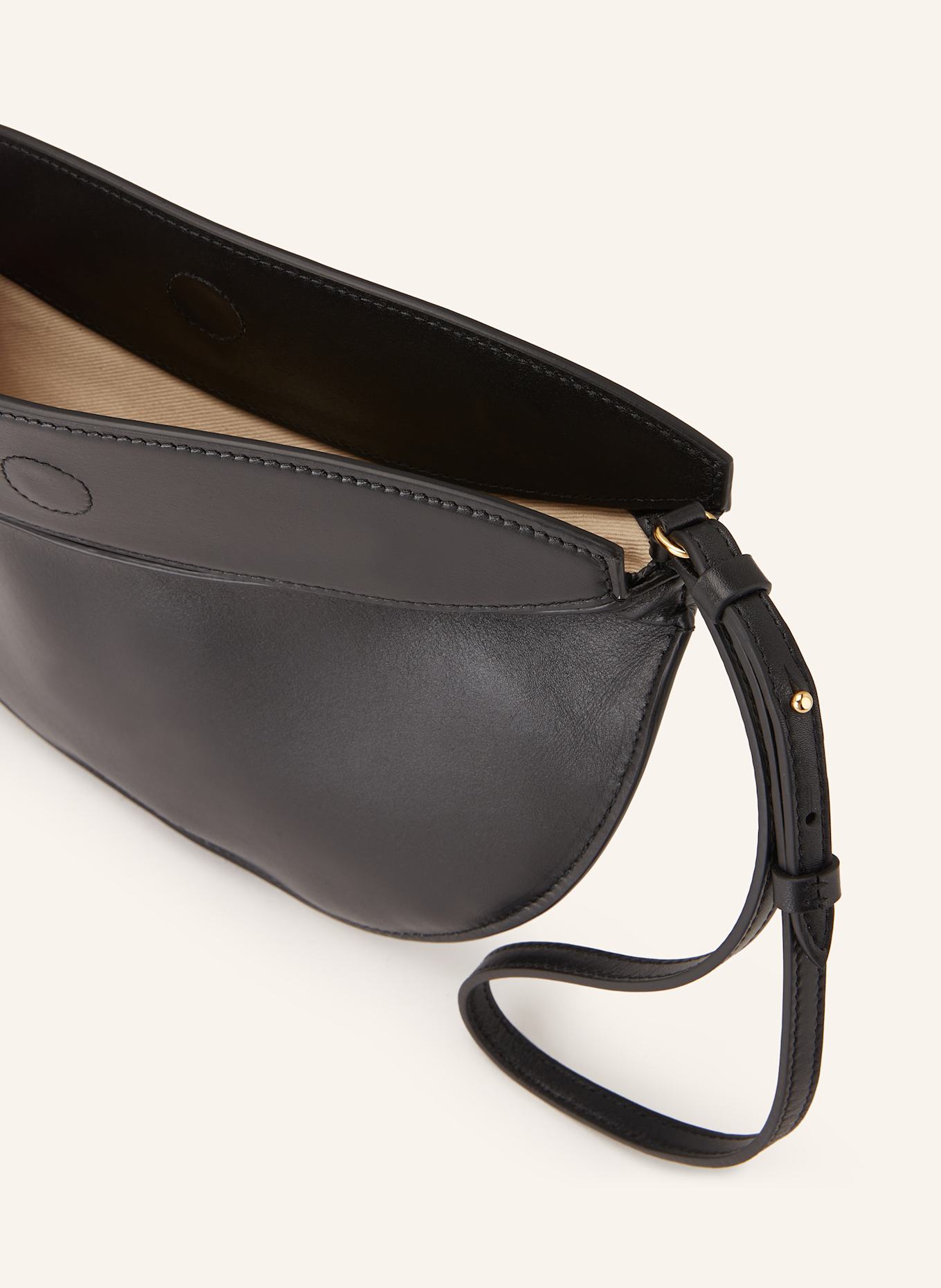 JACQUEMUS Schultertasche LE PETIT CALISSO ROND: SCHWARZ