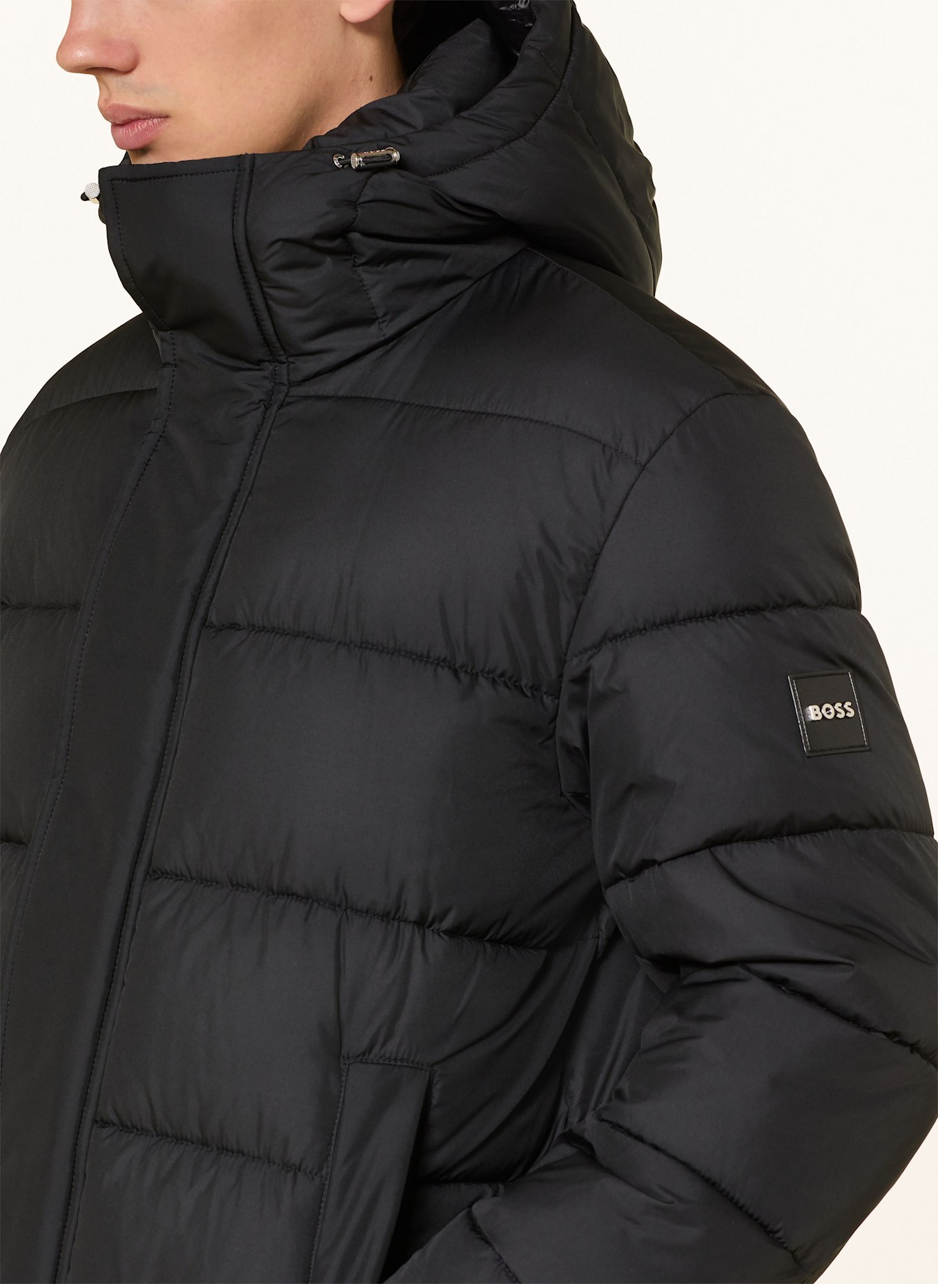 BOSS Steppmantel CENUTO: SCHWARZ