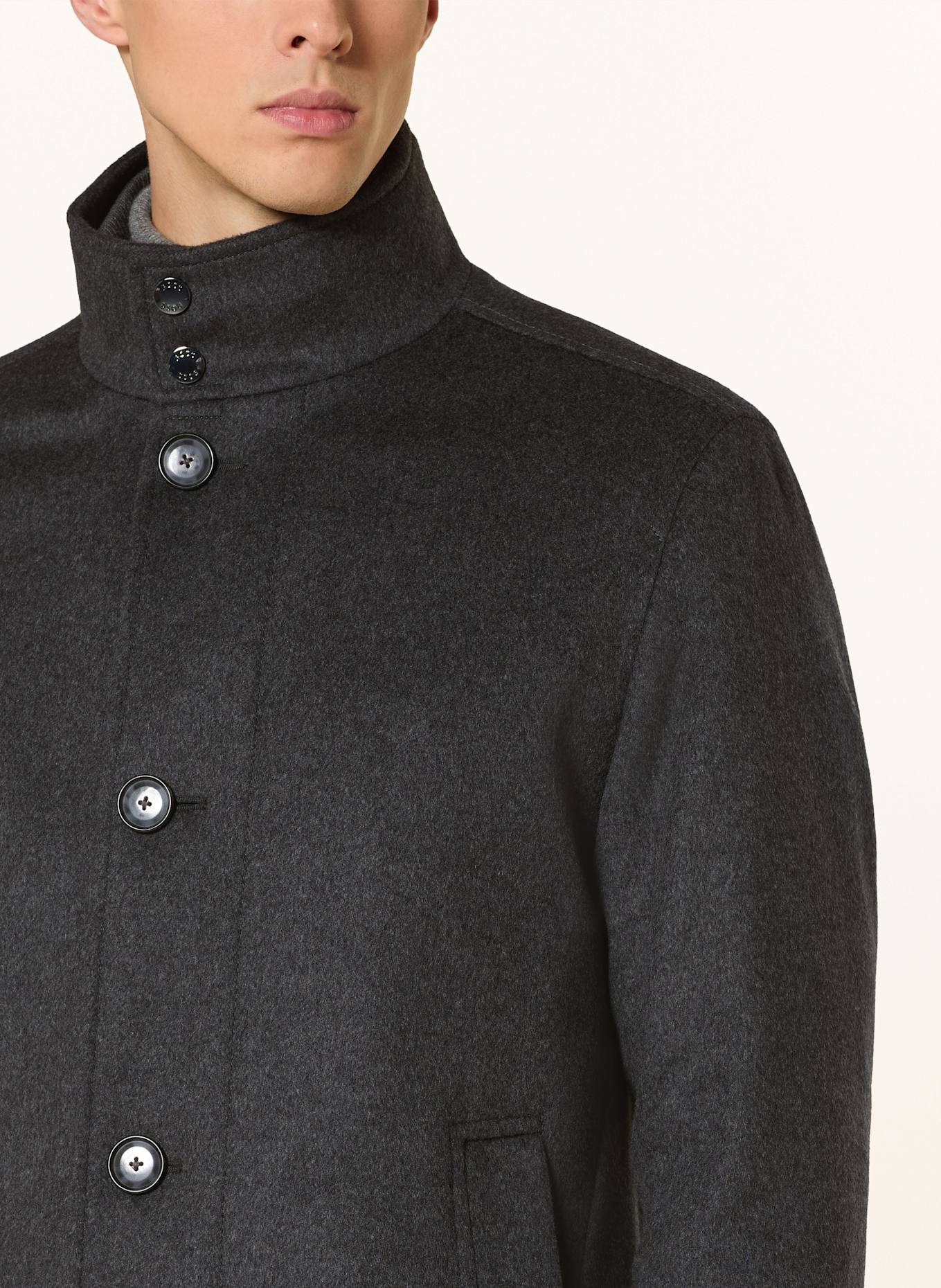 BOSS Wollmantel COXTAN: GRAU