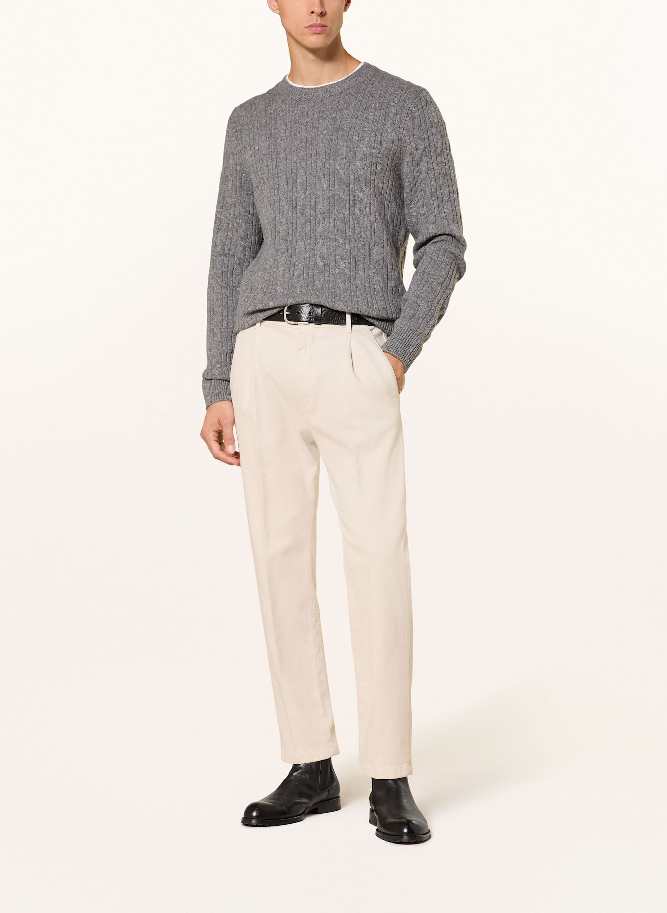 BOSS Pullover HETICO: GRAU