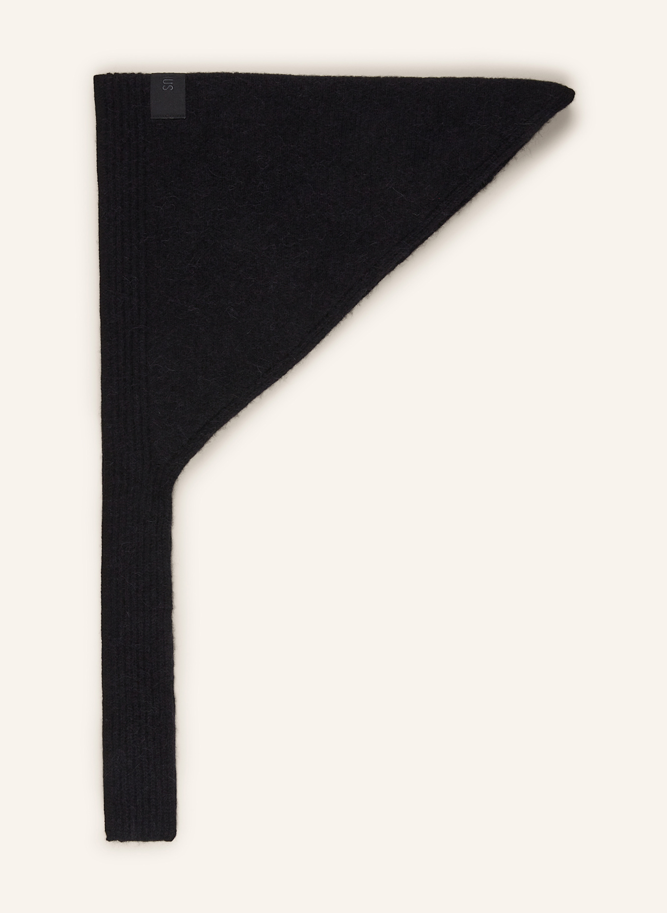 JACQUEMUS Schal mit Alpaka: SCHWARZ