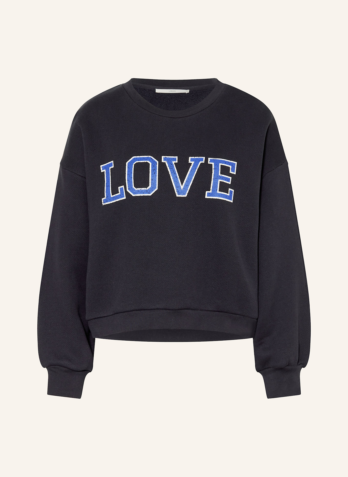 LANIUS sweatshirt: DONKERBLAUW / BLAUW