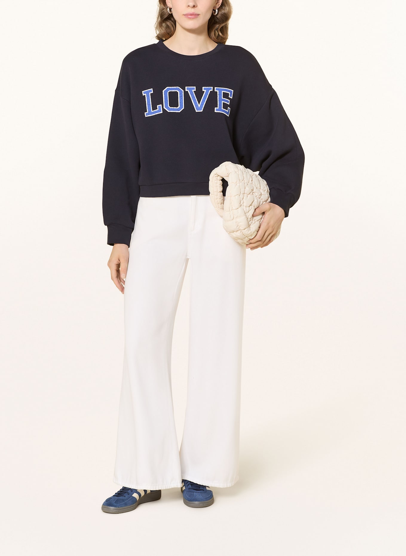 LANIUS sweatshirt: DONKERBLAUW / BLAUW