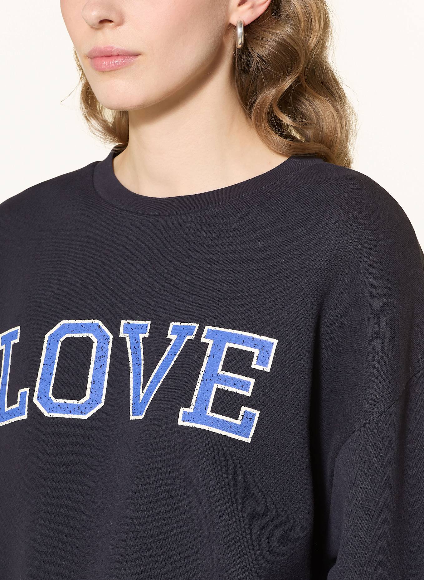 LANIUS sweatshirt: DONKERBLAUW / BLAUW