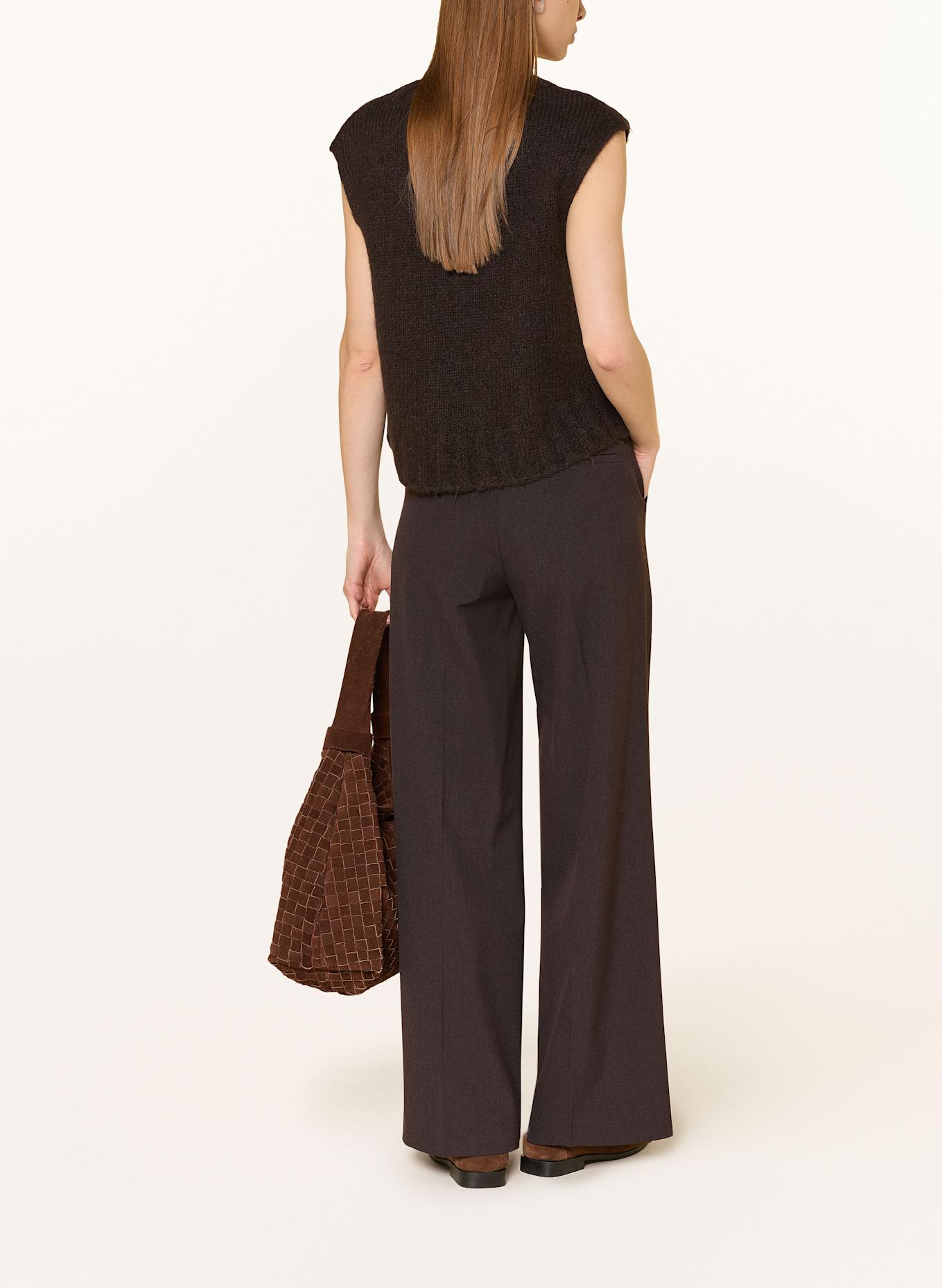 LANIUS Pullunder mit Alpaka: DUNKELBRAUN