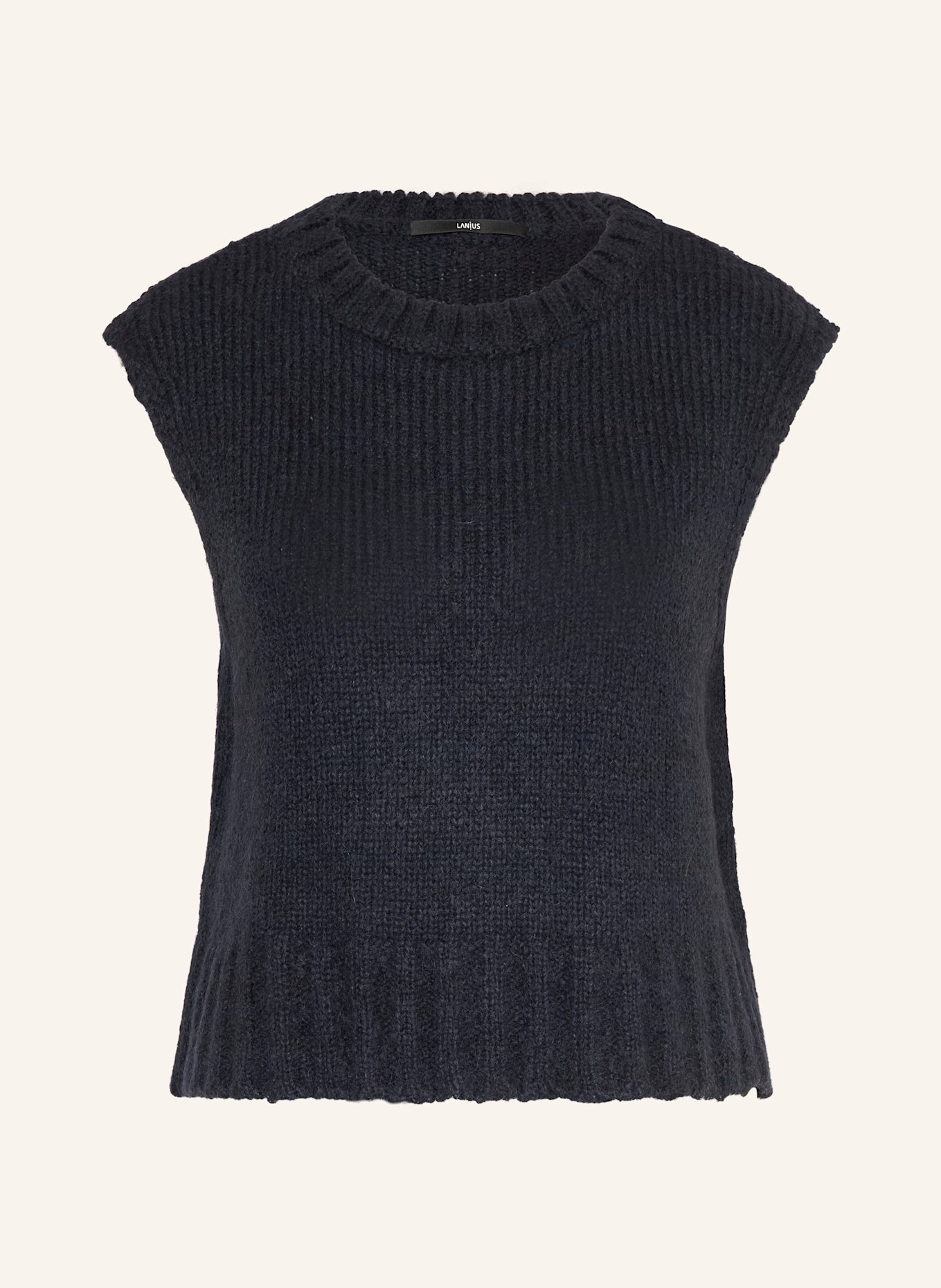 LANIUS Pullunder mit Alpaka: DUNKELBLAU