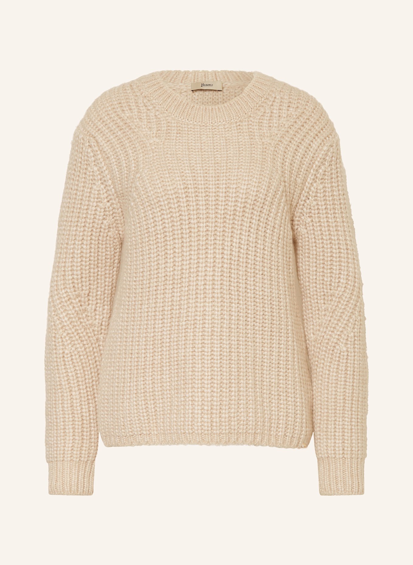 HERNO Pullover mit Alpaka: CREME