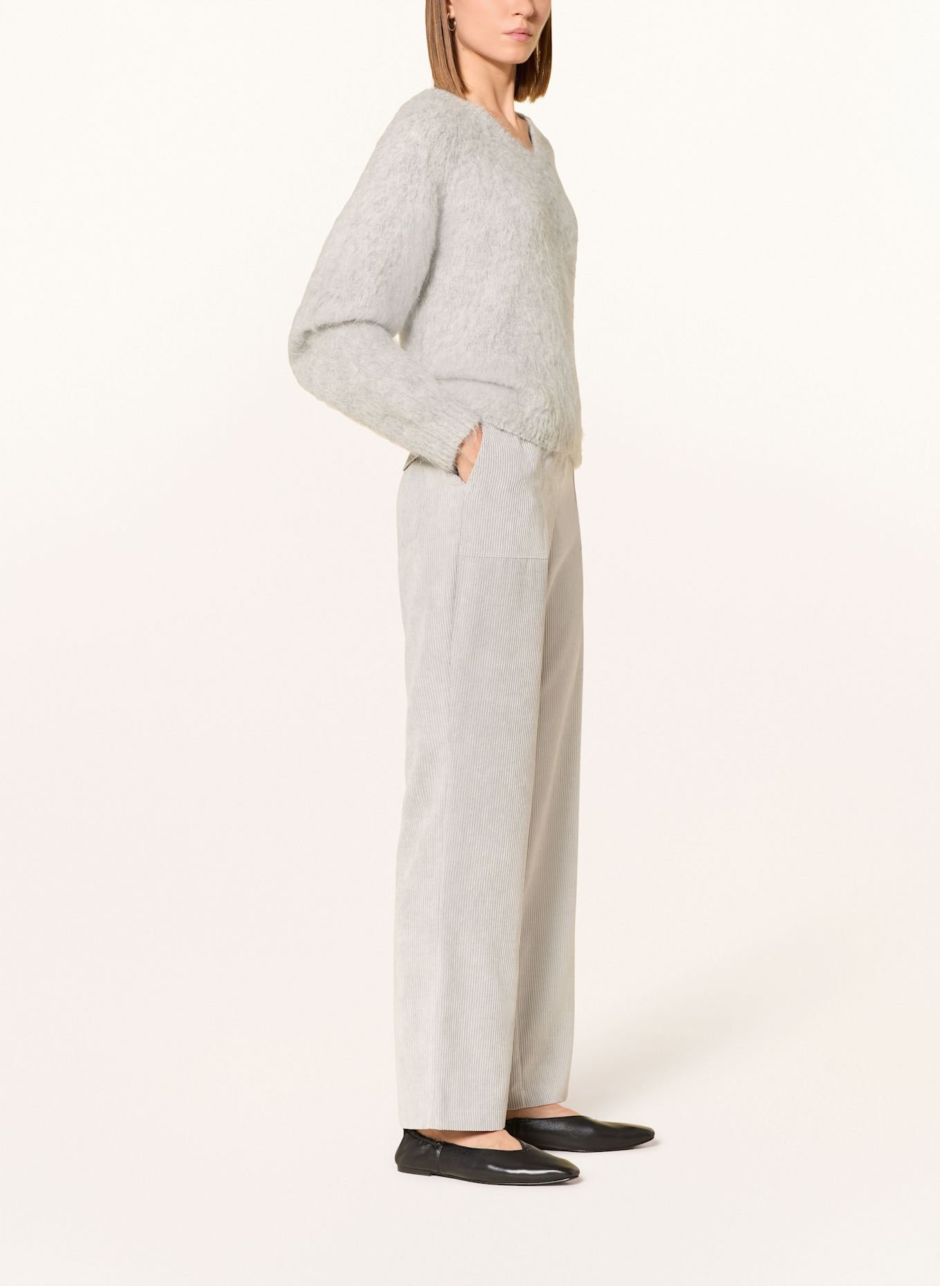 MARC AUREL Cordhose: HELLGRAU