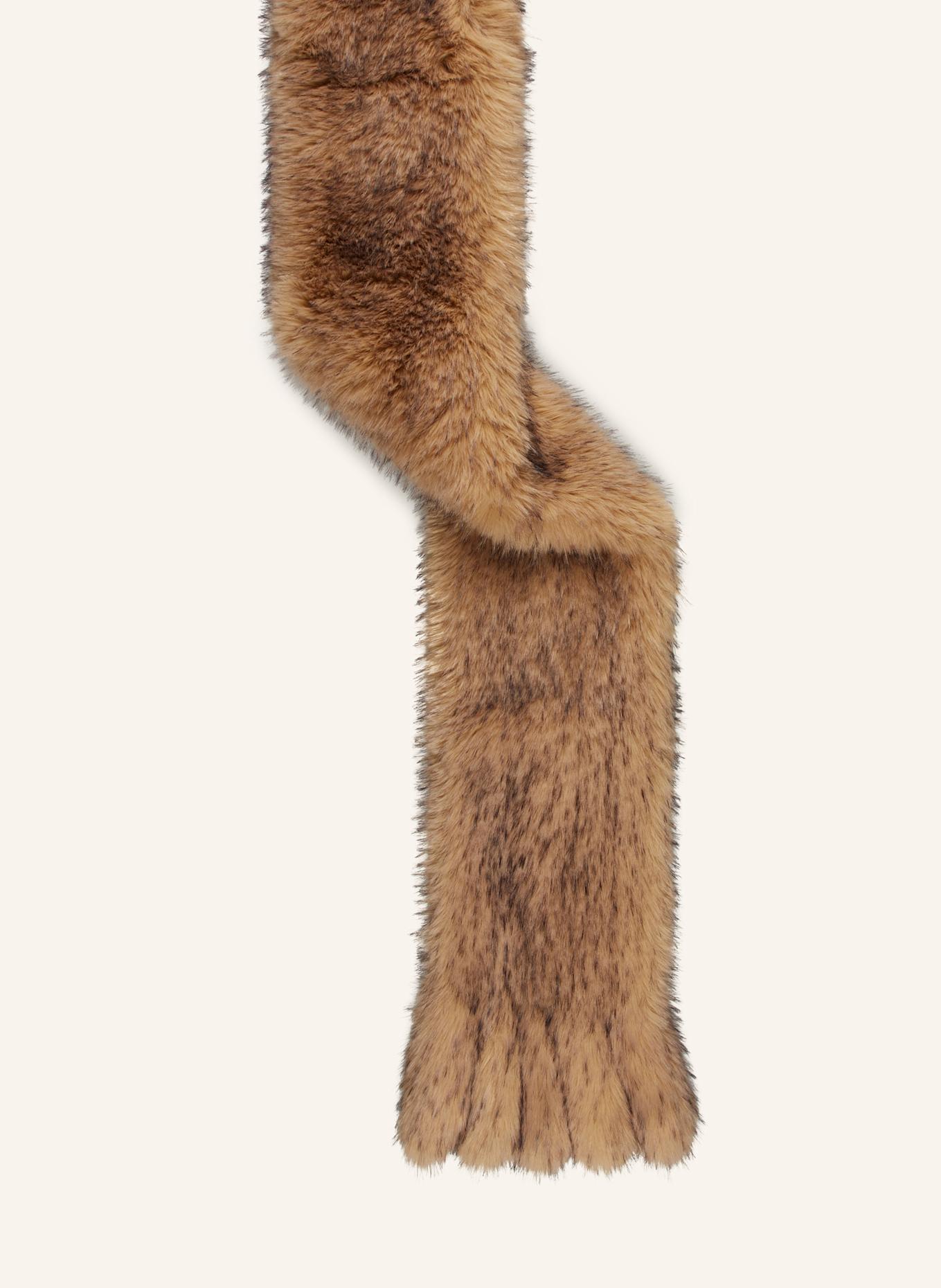 ROTATE Šála z umělé kožešiny: SVĚTLE HNĚDÁ / HNĚDÁ