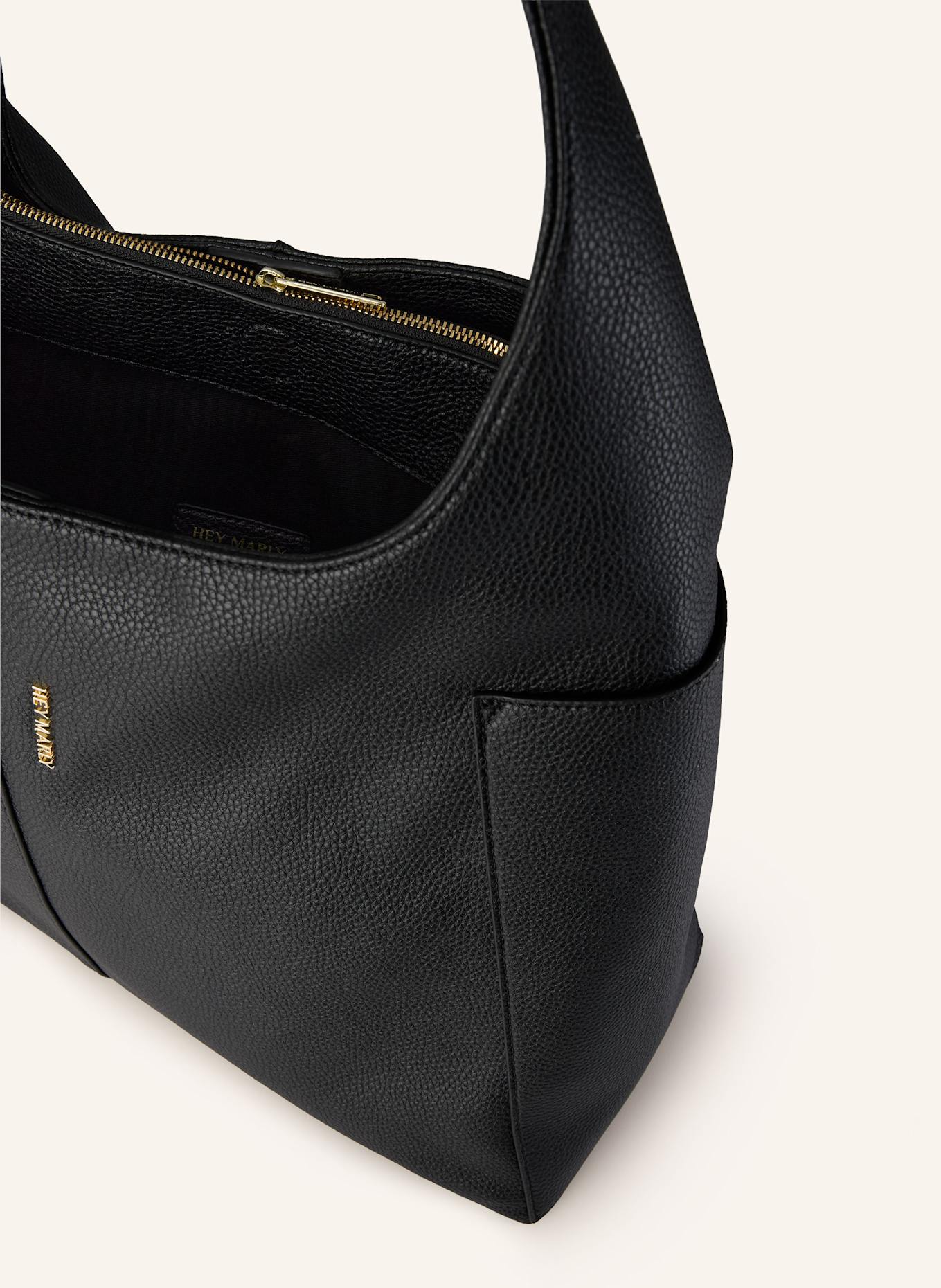 HEY MARLY ALLTIME LOVER LARGE pouch bag: BLACK