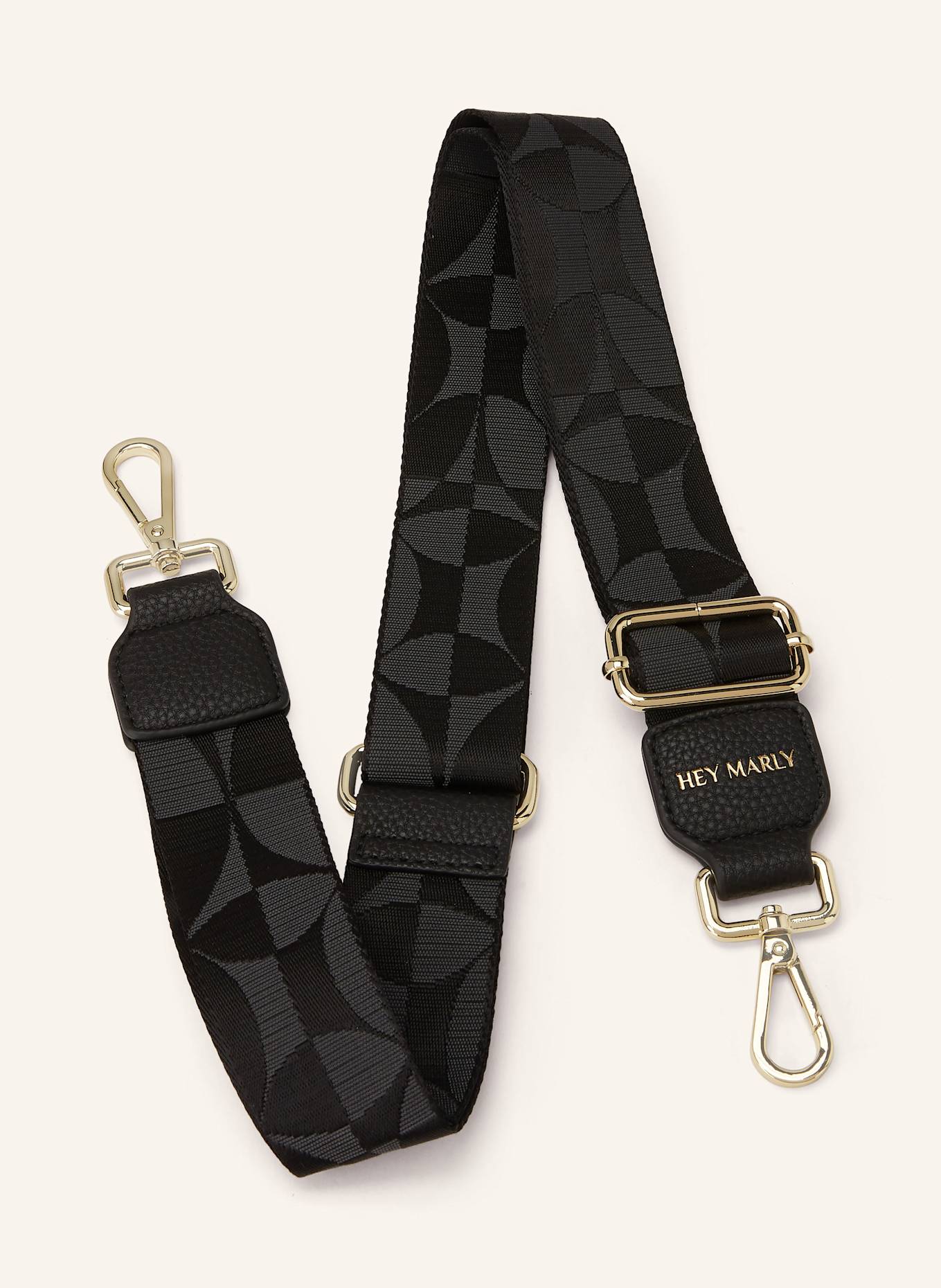 HEY MARLY Schulterriemen ICONIC STRAP: SCHWARZ