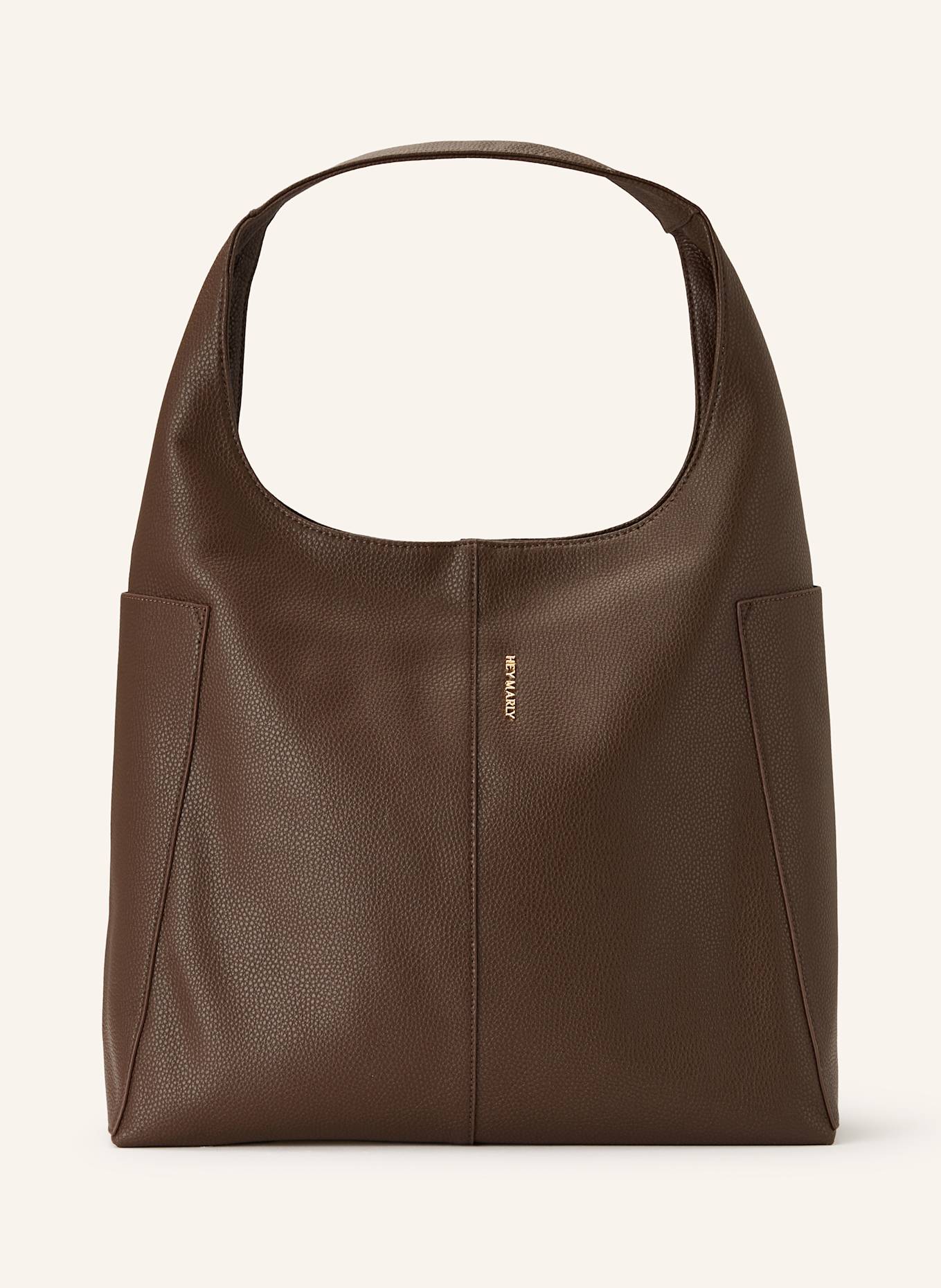HEY MARLY ALLTIME LOVER LARGE pouch bag: DARK BROWN