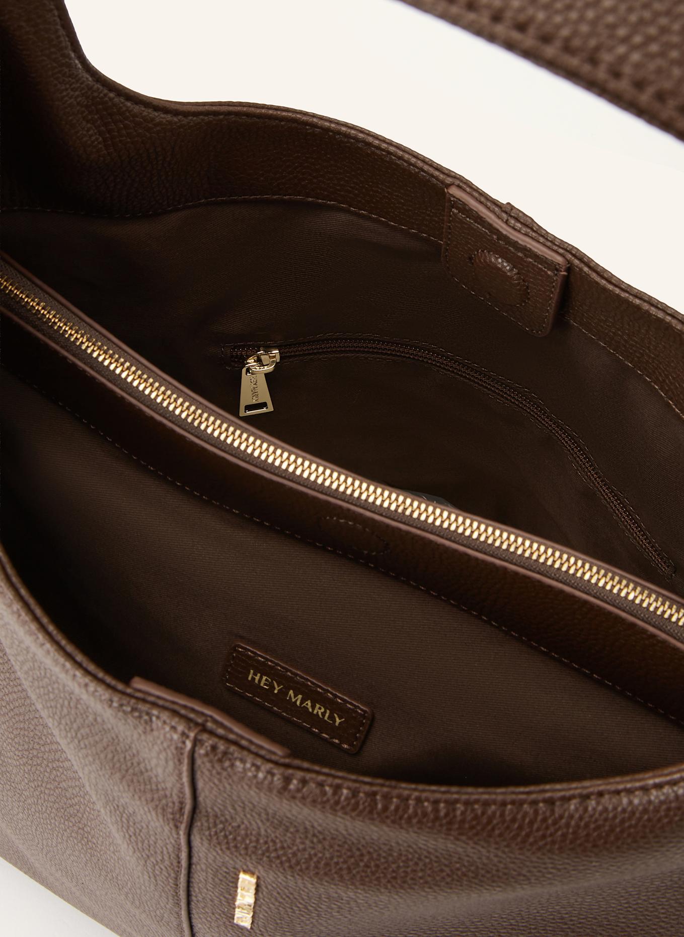 HEY MARLY ALLTIME LOVER LARGE pouch bag: DARK BROWN