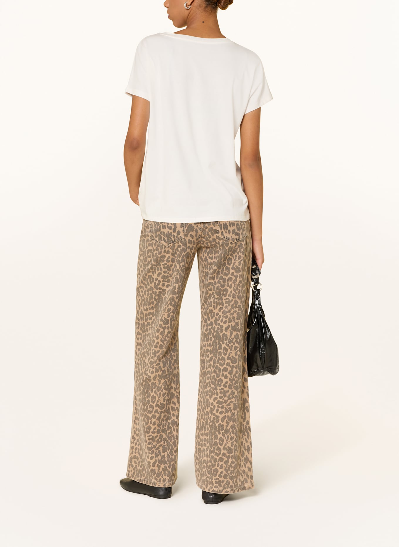 Miss Lagotte T-shirt avec pierres précieuses: BLANC