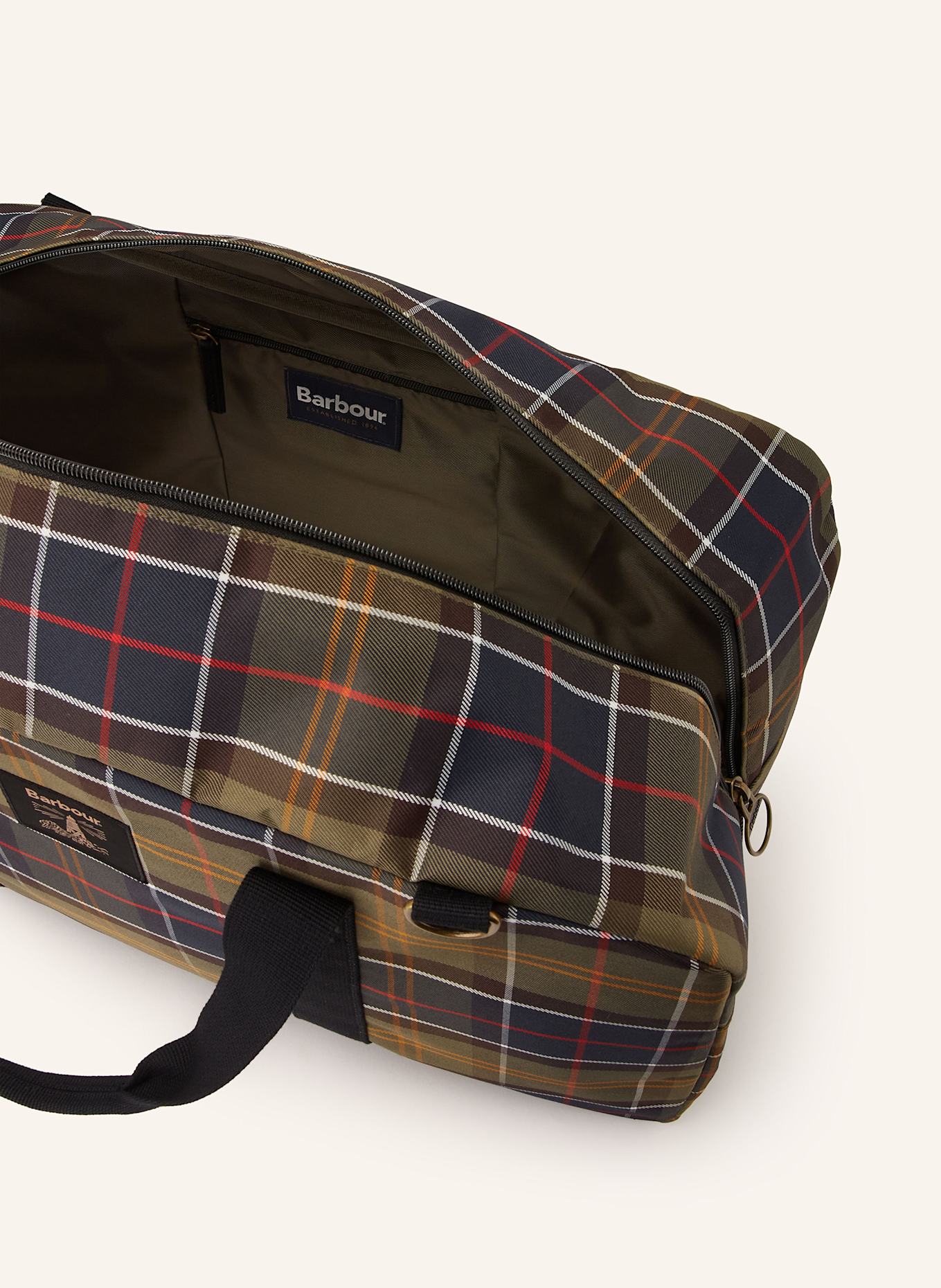 Barbour Torba podróżna TORRIDON: OLIWKOWY / GRANATOWY / CZERWONY