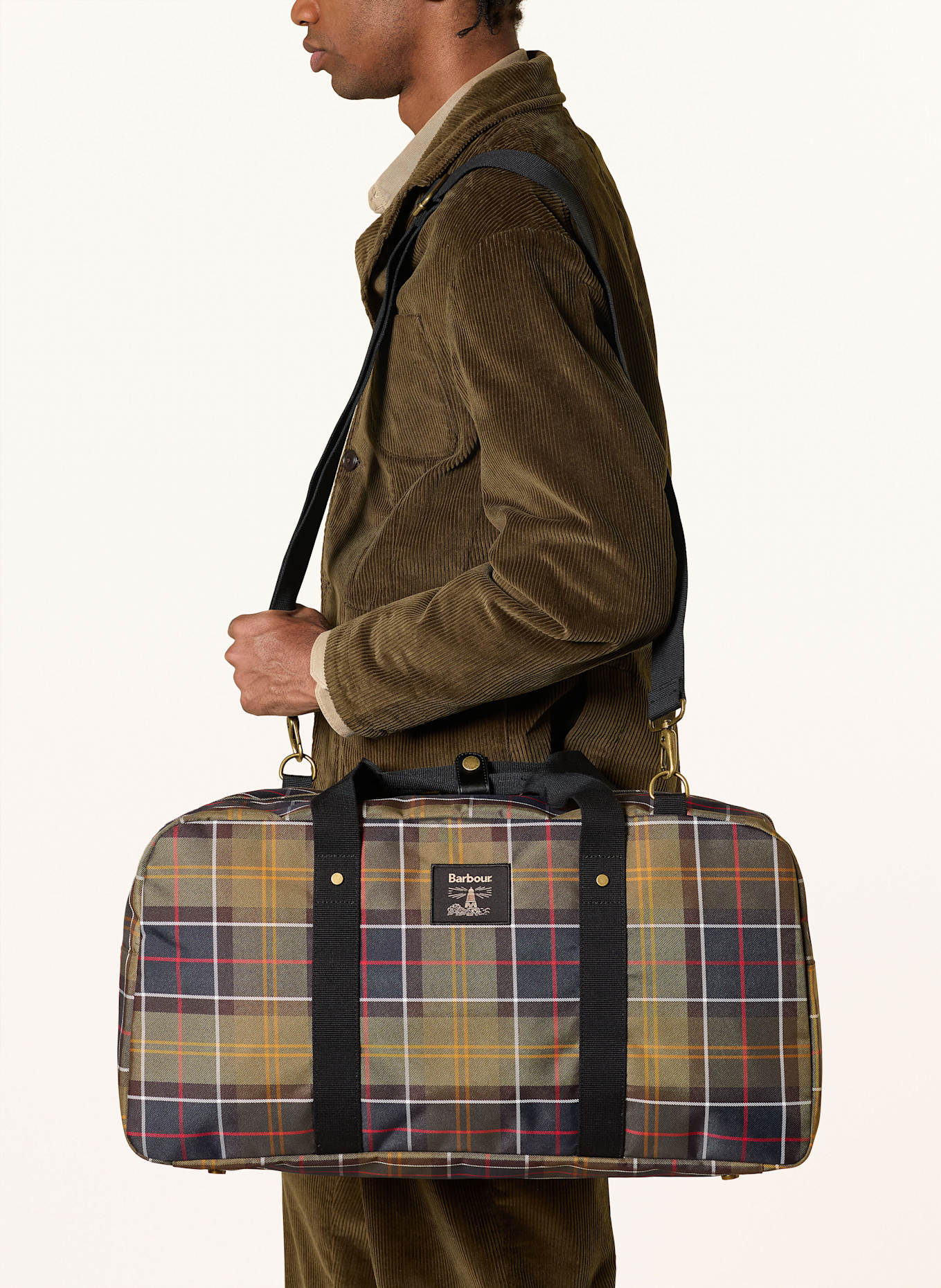 Barbour Torba podróżna TORRIDON: OLIWKOWY / GRANATOWY / CZERWONY