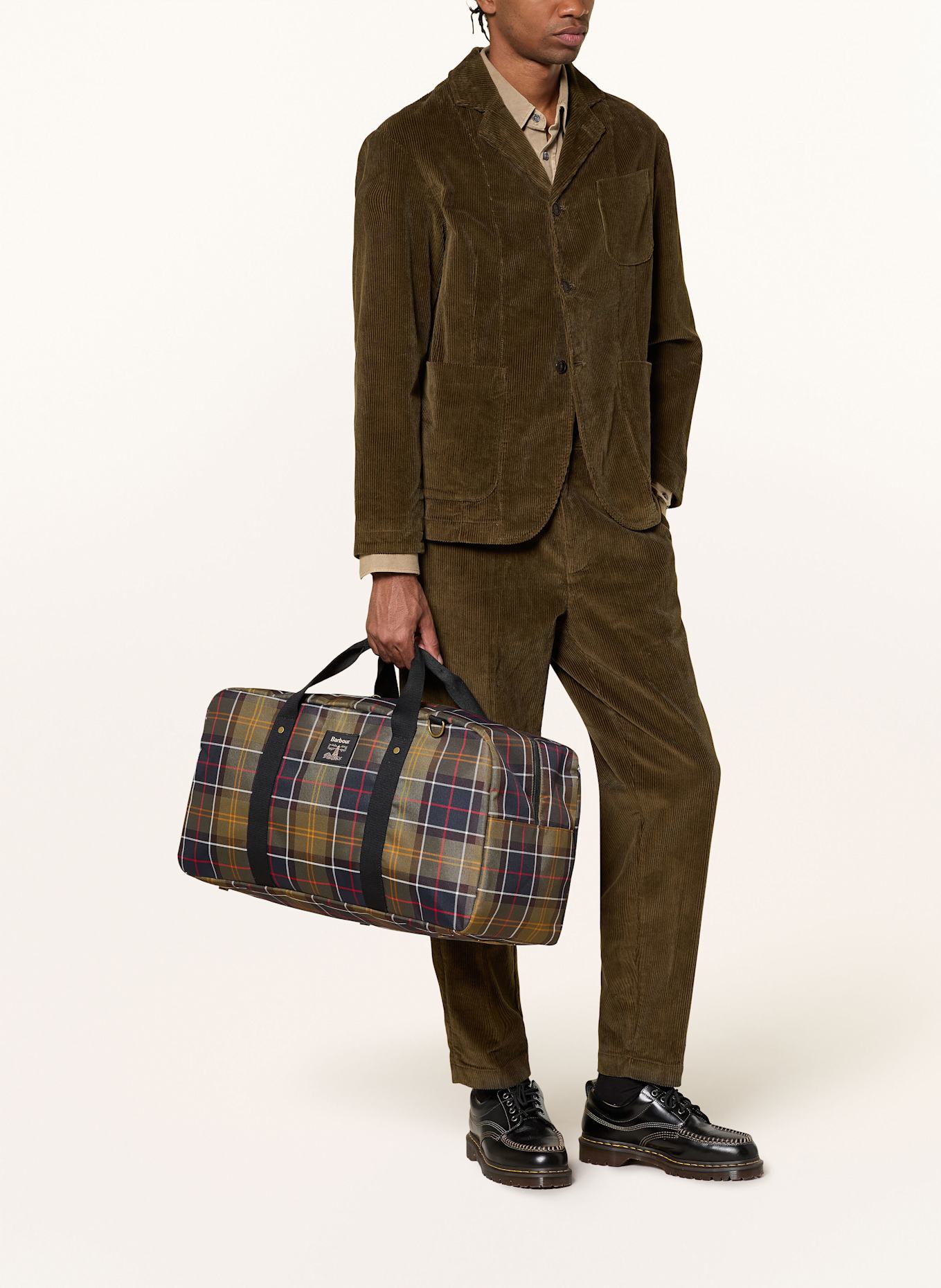 Barbour Torba podróżna TORRIDON: OLIWKOWY / GRANATOWY / CZERWONY