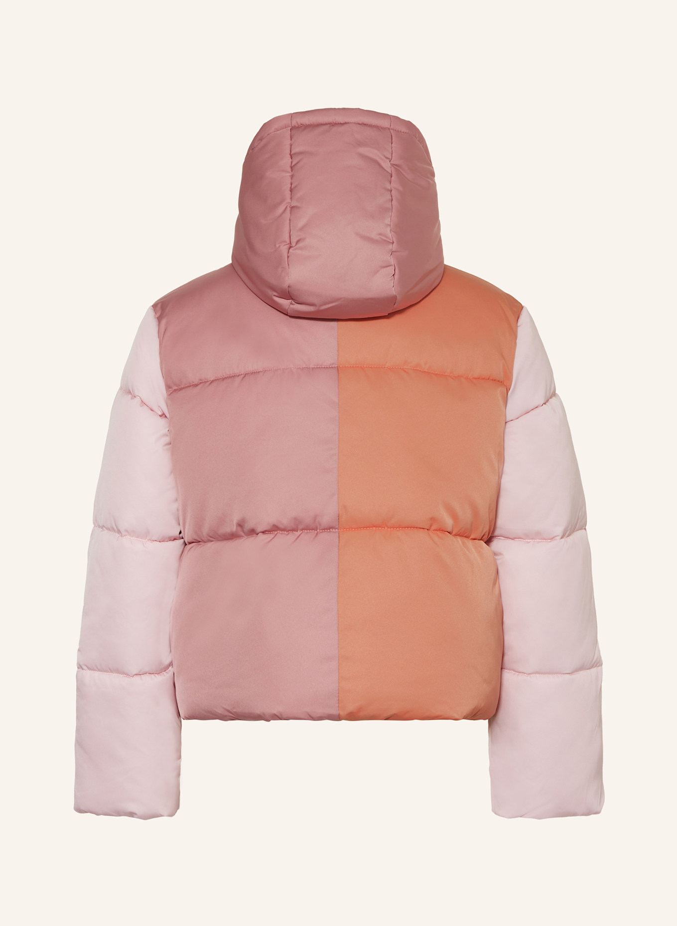 STELLA McCARTNEY KIDS Steppjacke mit abnehmbarer Kapuze: HELLROSA / ORANGE