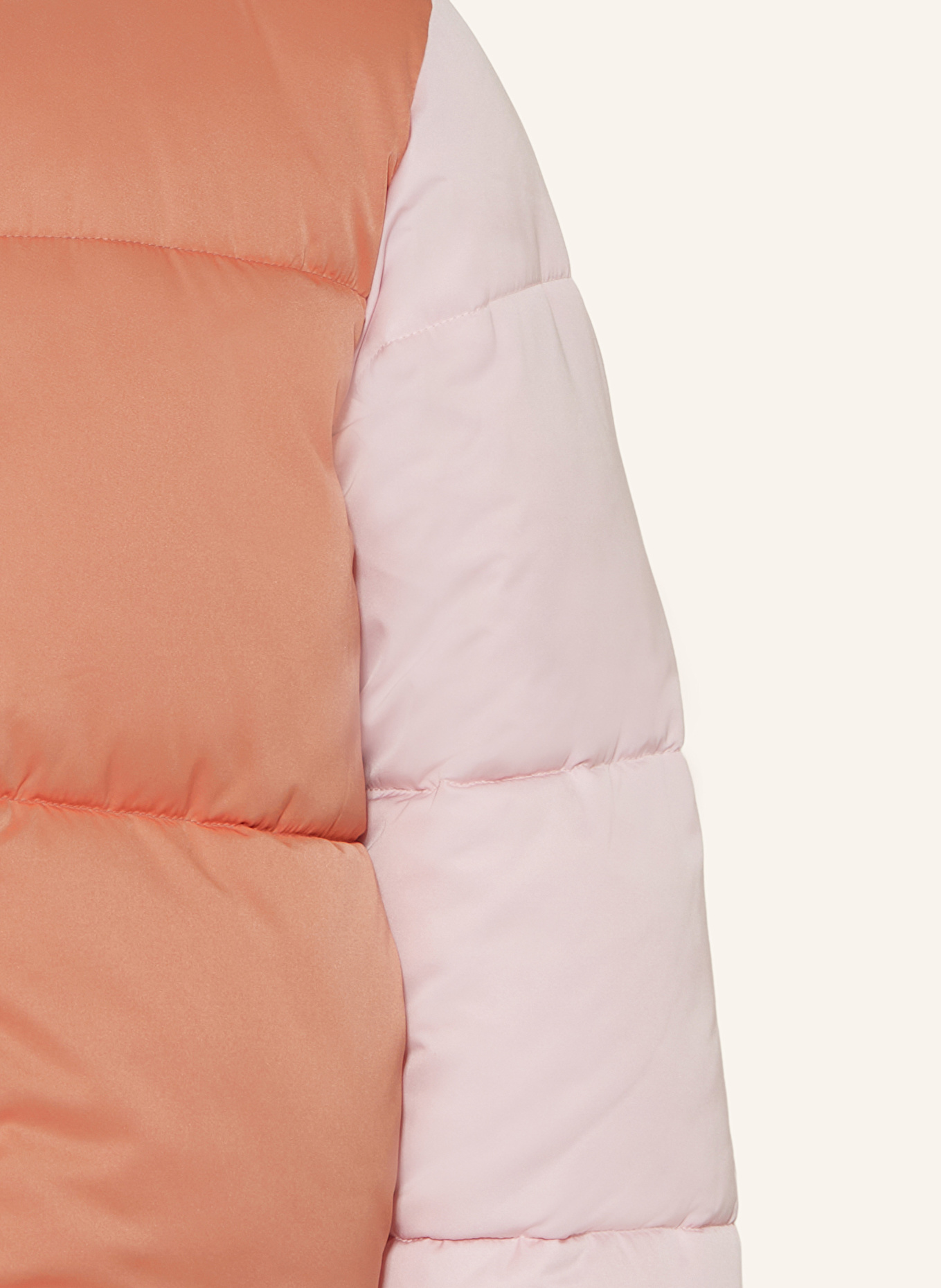 STELLA McCARTNEY KIDS Steppjacke mit abnehmbarer Kapuze: HELLROSA / ORANGE