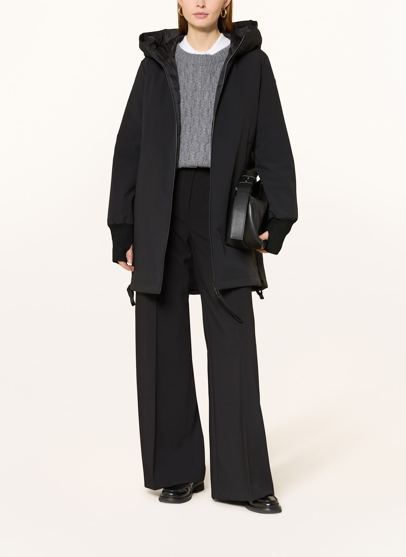 DUNO Daunenjacke RALIA zum Wenden: SCHWARZ