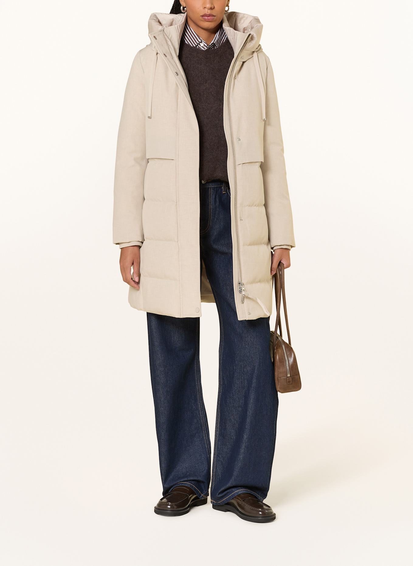 DUNO Daunenmantel CHARLENE SORAGA: CREME