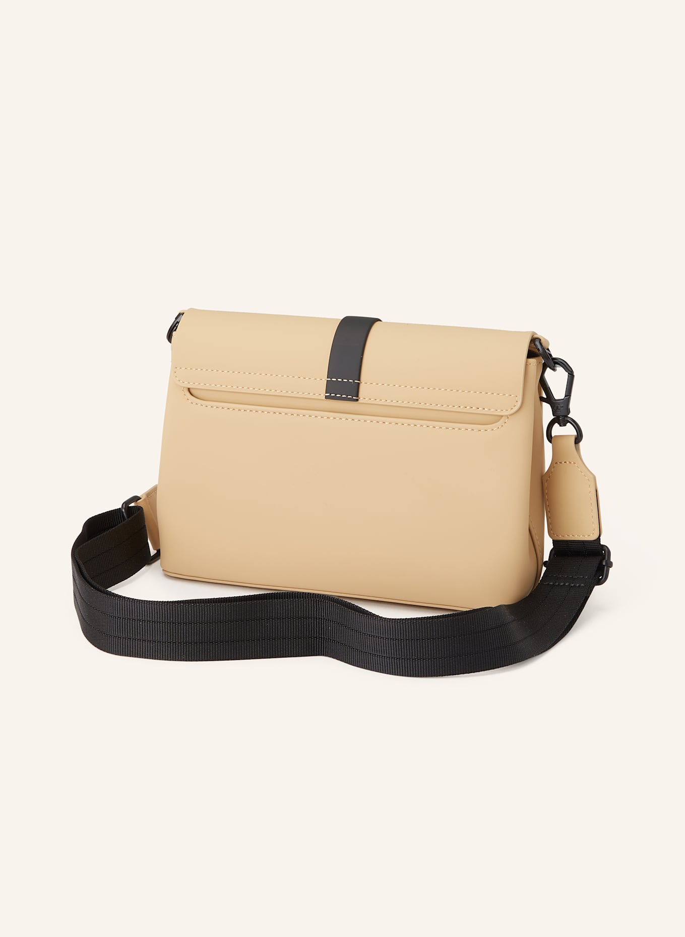 GASTON LUGA Umhängetasche SPLÄSH: SCHWARZ / BEIGE