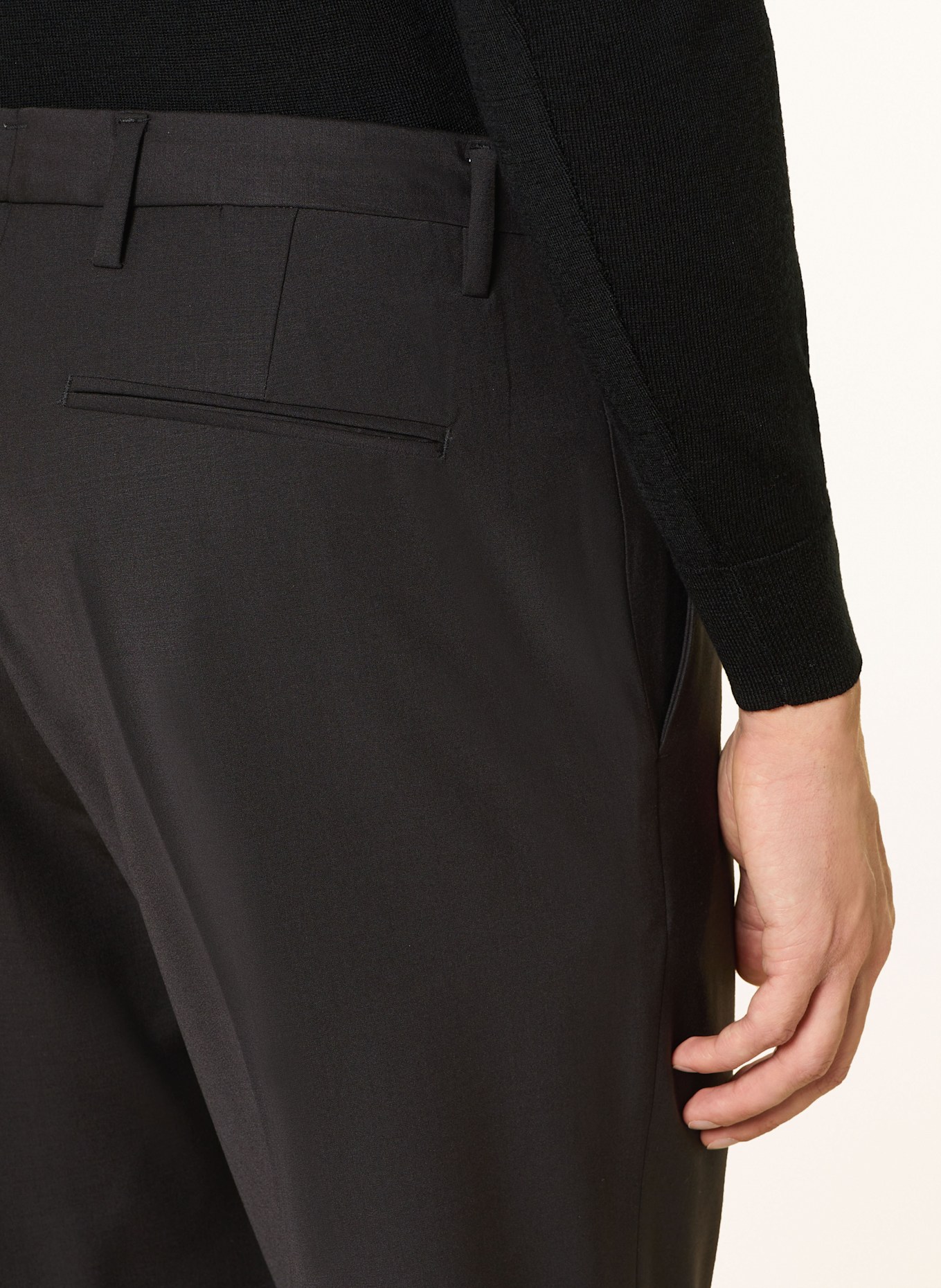 I'M BRIAN Suit trousers regular fit: BLACK