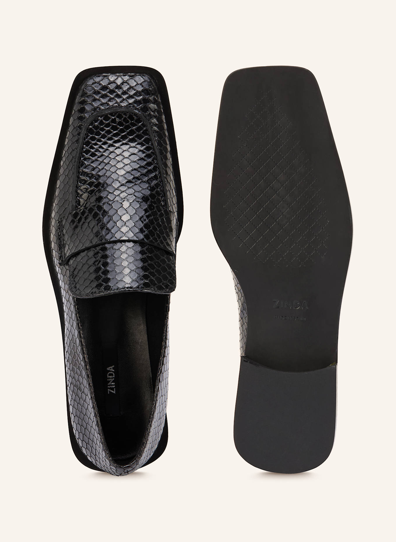 ZINDA Loafer: SCHWARZ