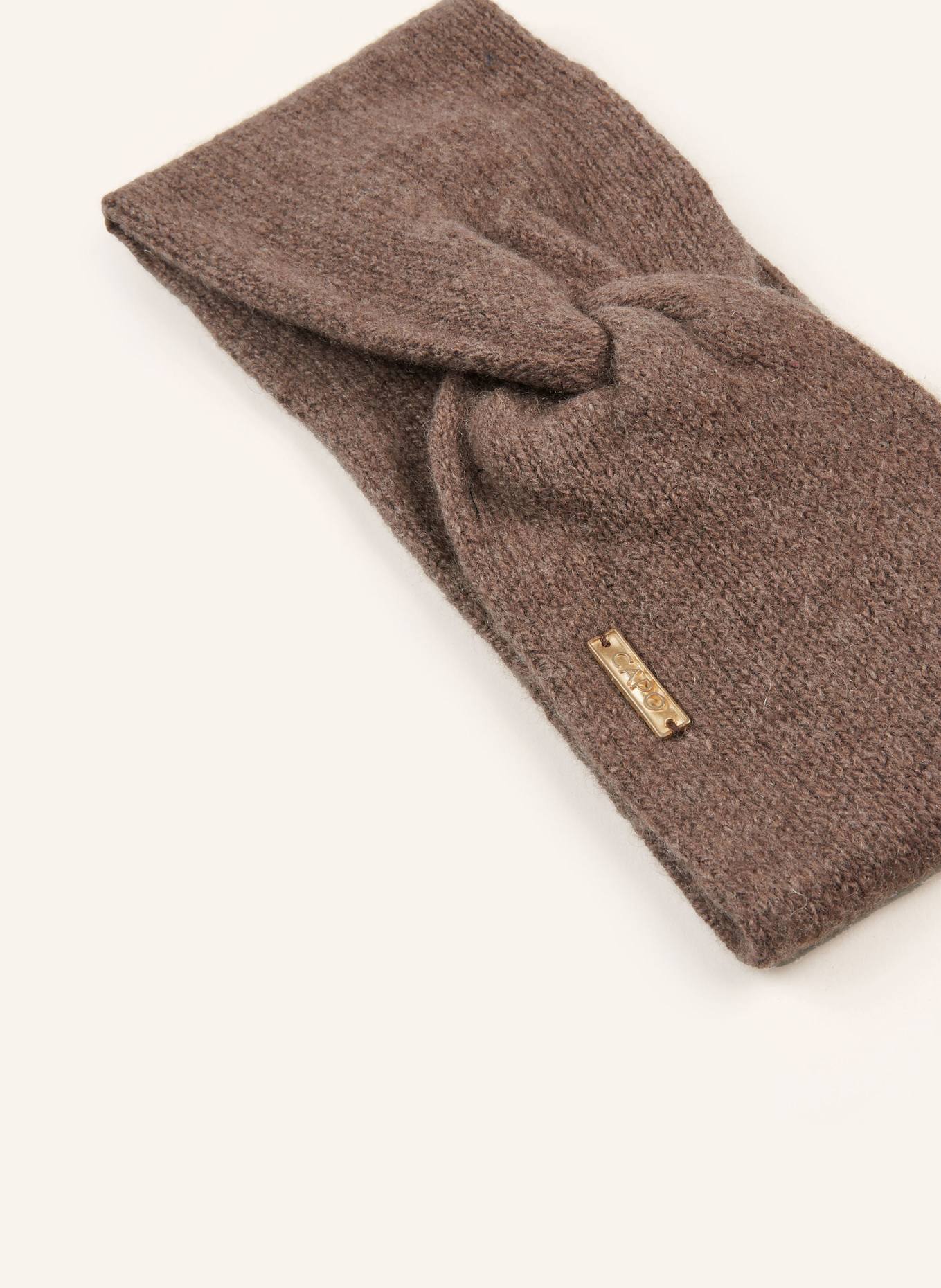 CAPO Stirnband mit Cashmere: TAUPE