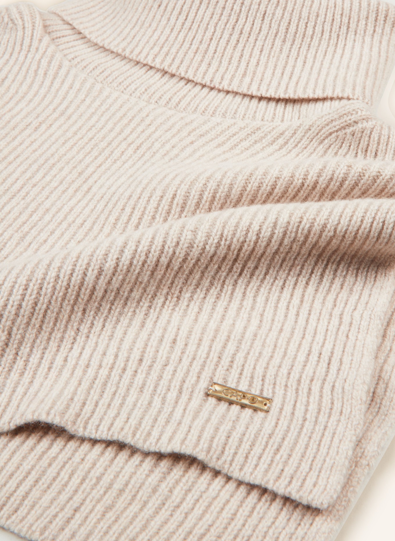 CAPO Rollkragen mit Cashmere: BEIGE