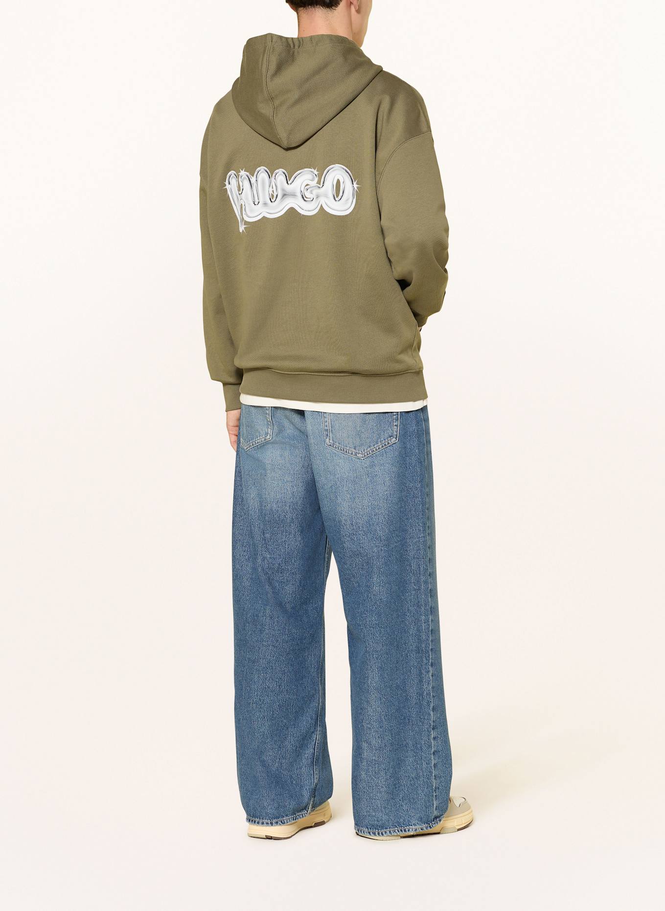 HUGO Oversized-Hoodie NYROHOOD: OLIV