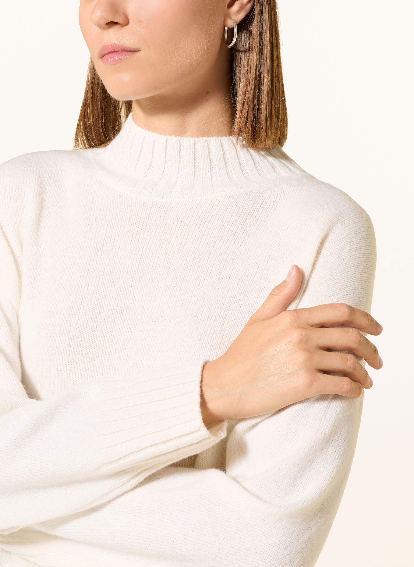 MAERZ MUENCHEN Rollkragenpullover: ECRU