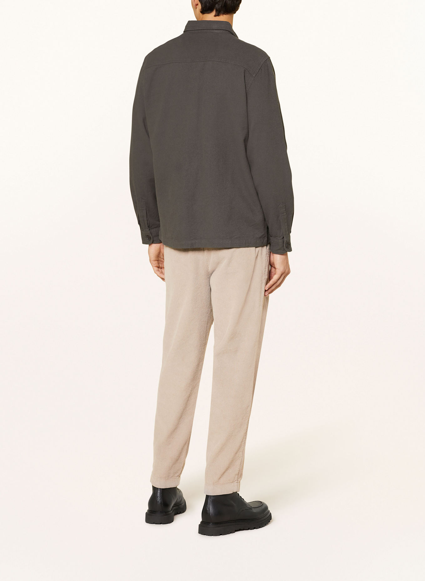 MAERZ MUENCHEN Cordhose im Jogging-Stil Slim Fit: HELLBRAUN