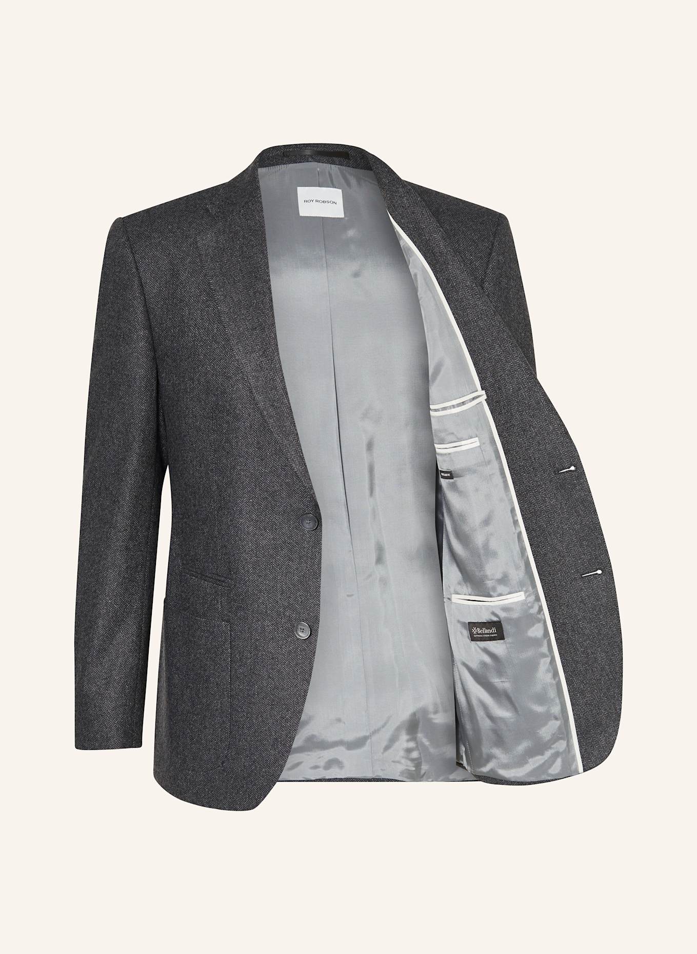 ROY ROBSON Tailored jacket regular fit: GRAY