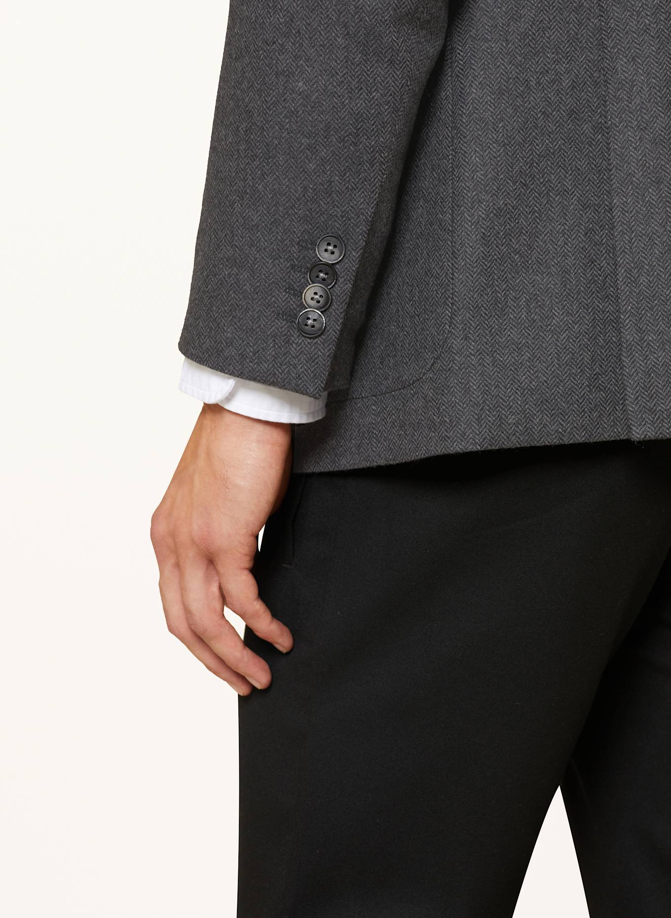 ROY ROBSON Tailored jacket regular fit: GRAY