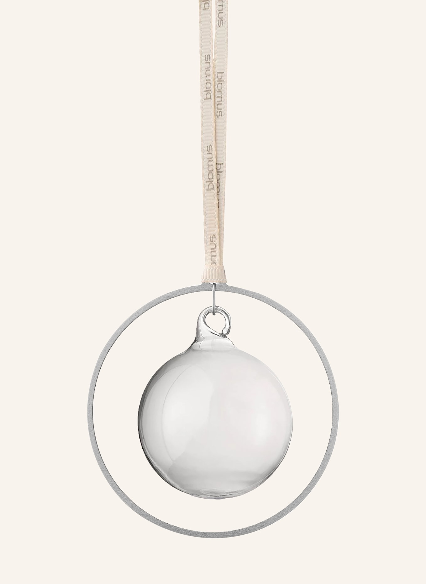 blomus 4er-Set Weihnachtskugeln KITAI: SILBER / WEISS