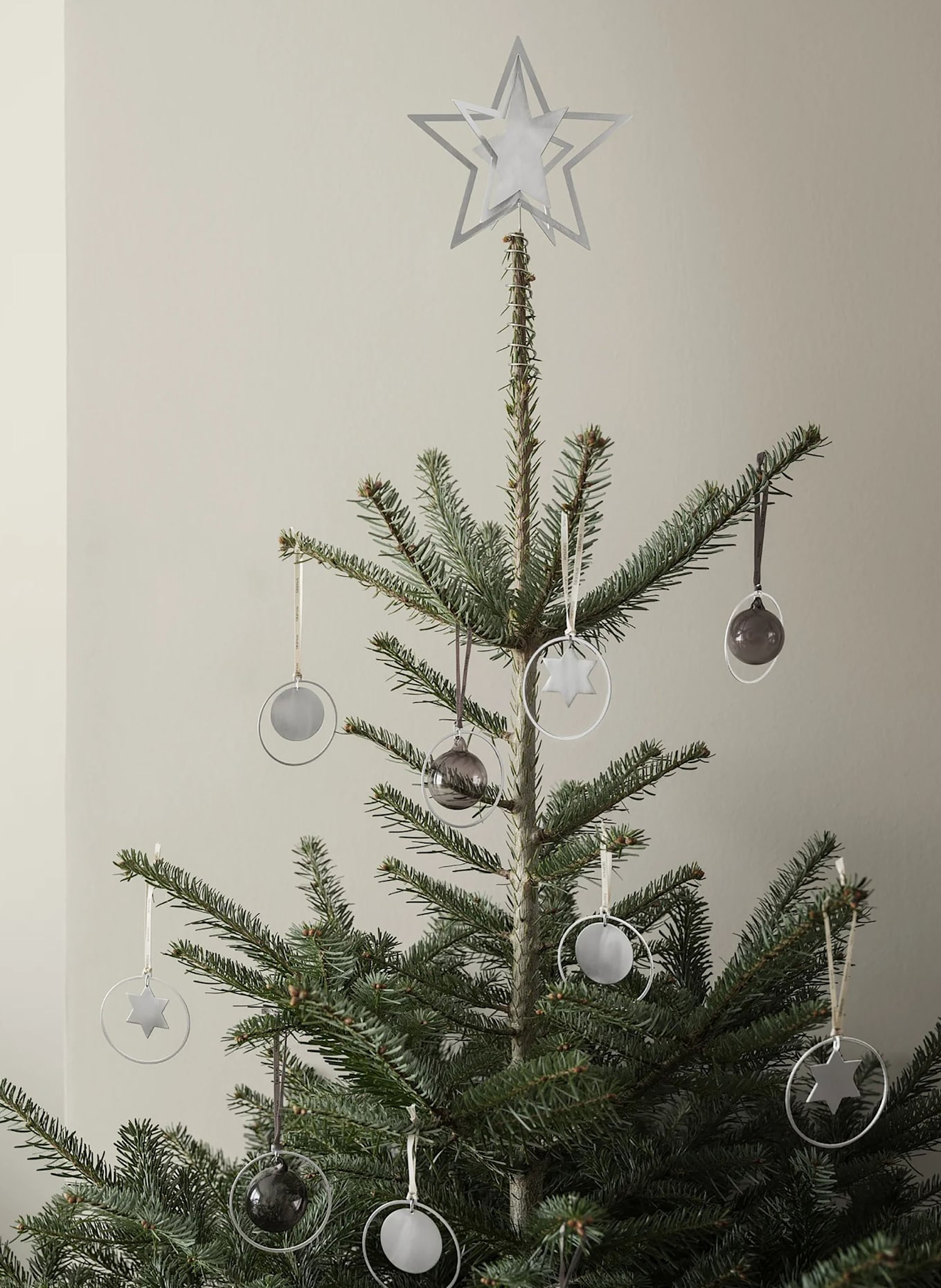 blomus 4er-Set Dekoanhänger KITAI: SILBER