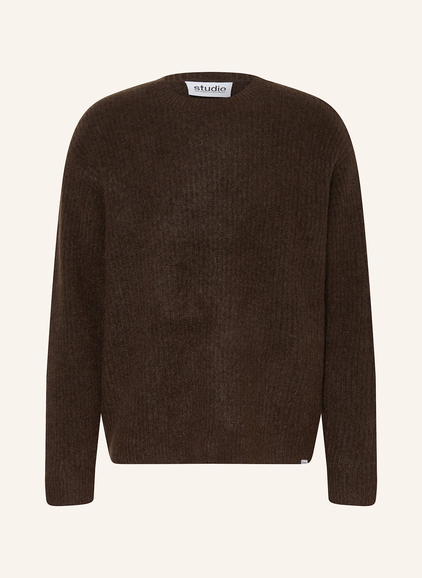 studio seidensticker Pullover mit Mohair: DUNKELBRAUN