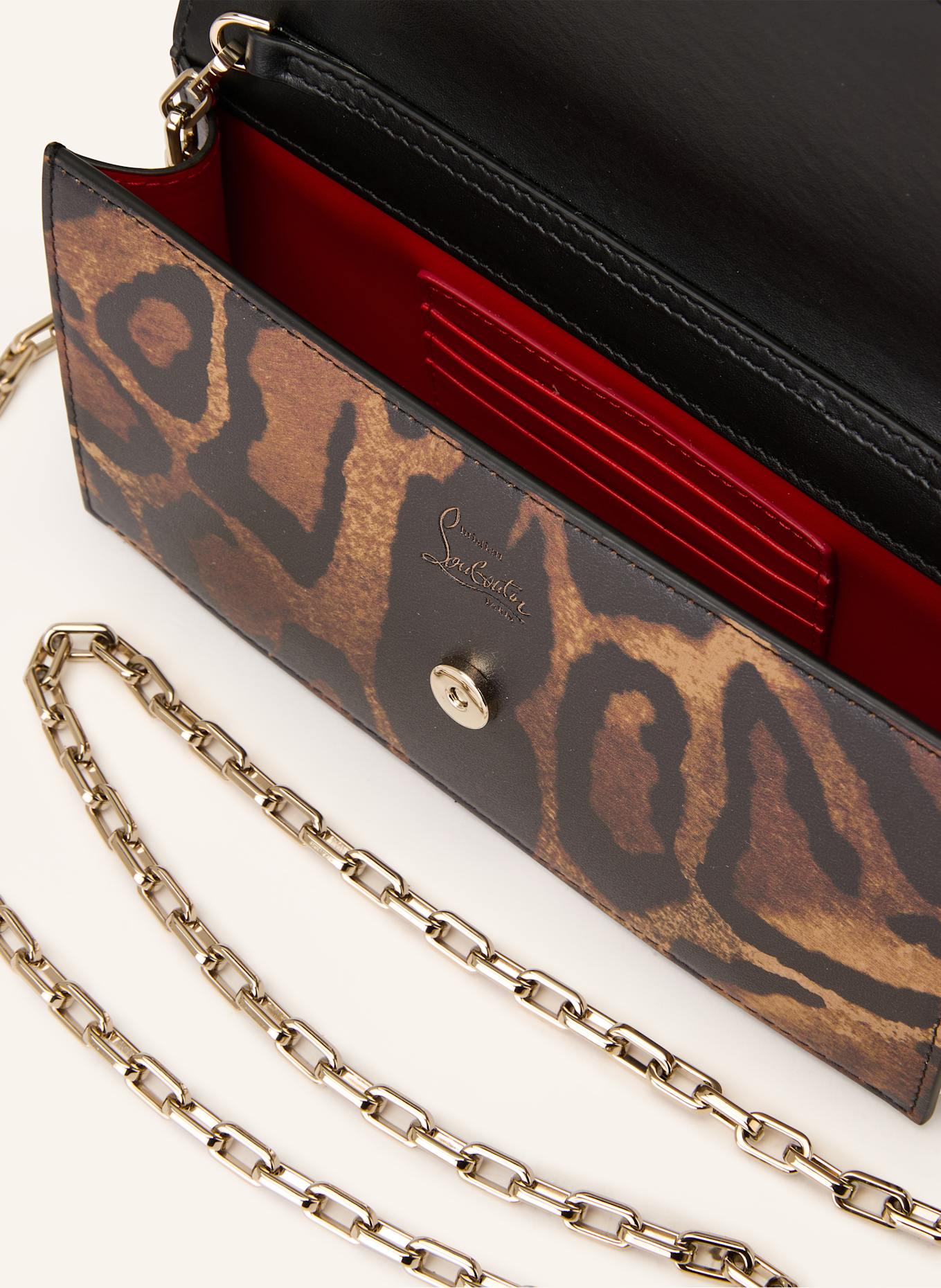 Christian Louboutin Pochette LOUBI54: MARRON / MARRON FONCÉ / MARRON CLAIR