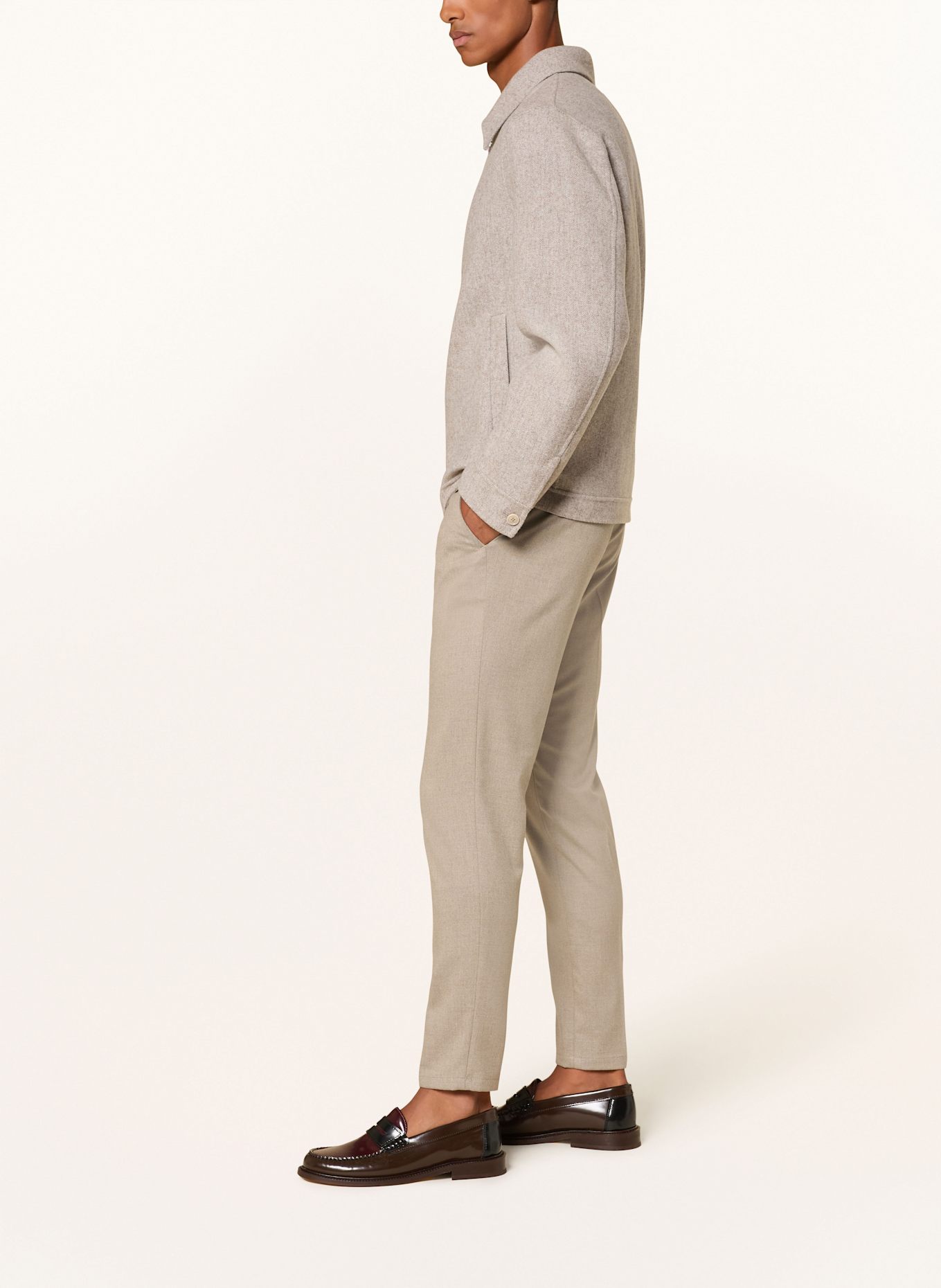 DRYKORN Chino AJEND Slim Fit: HELLBRAUN