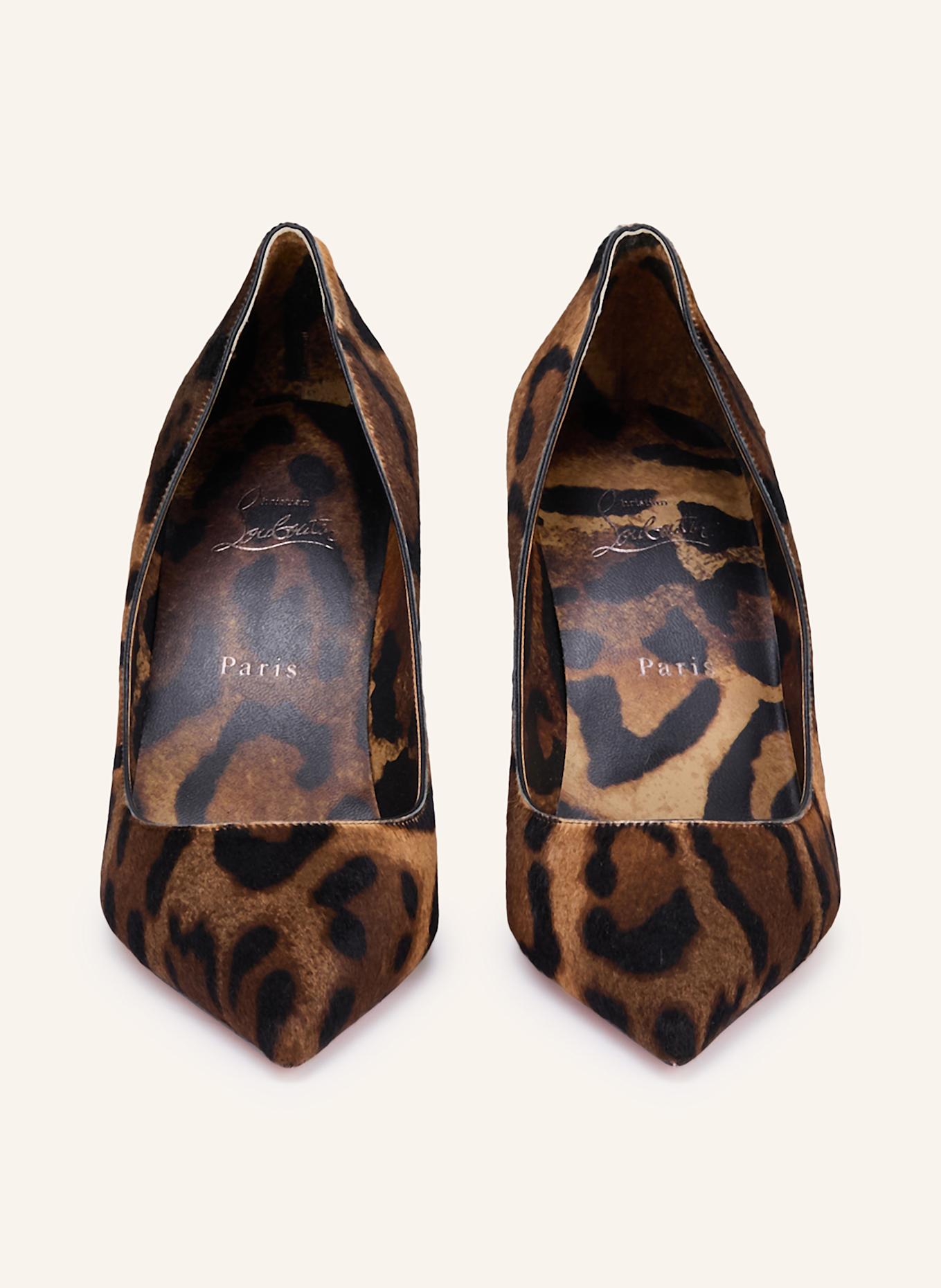 Christian Louboutin Lodičky MISS: HNĚDÁ / ČERNÁ