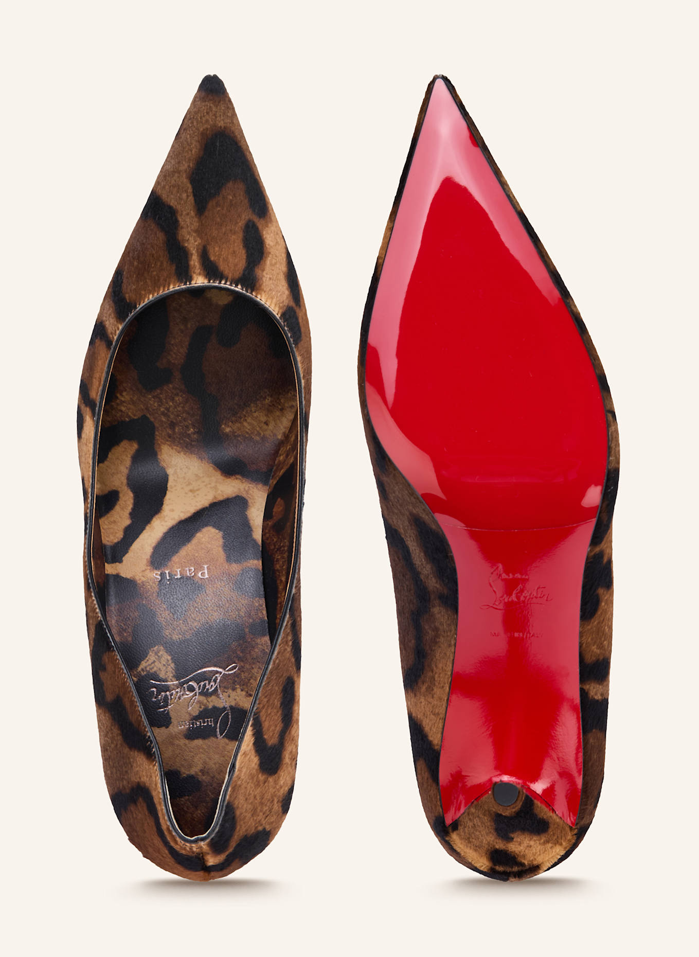 Christian Louboutin Lodičky MISS: HNĚDÁ / ČERNÁ