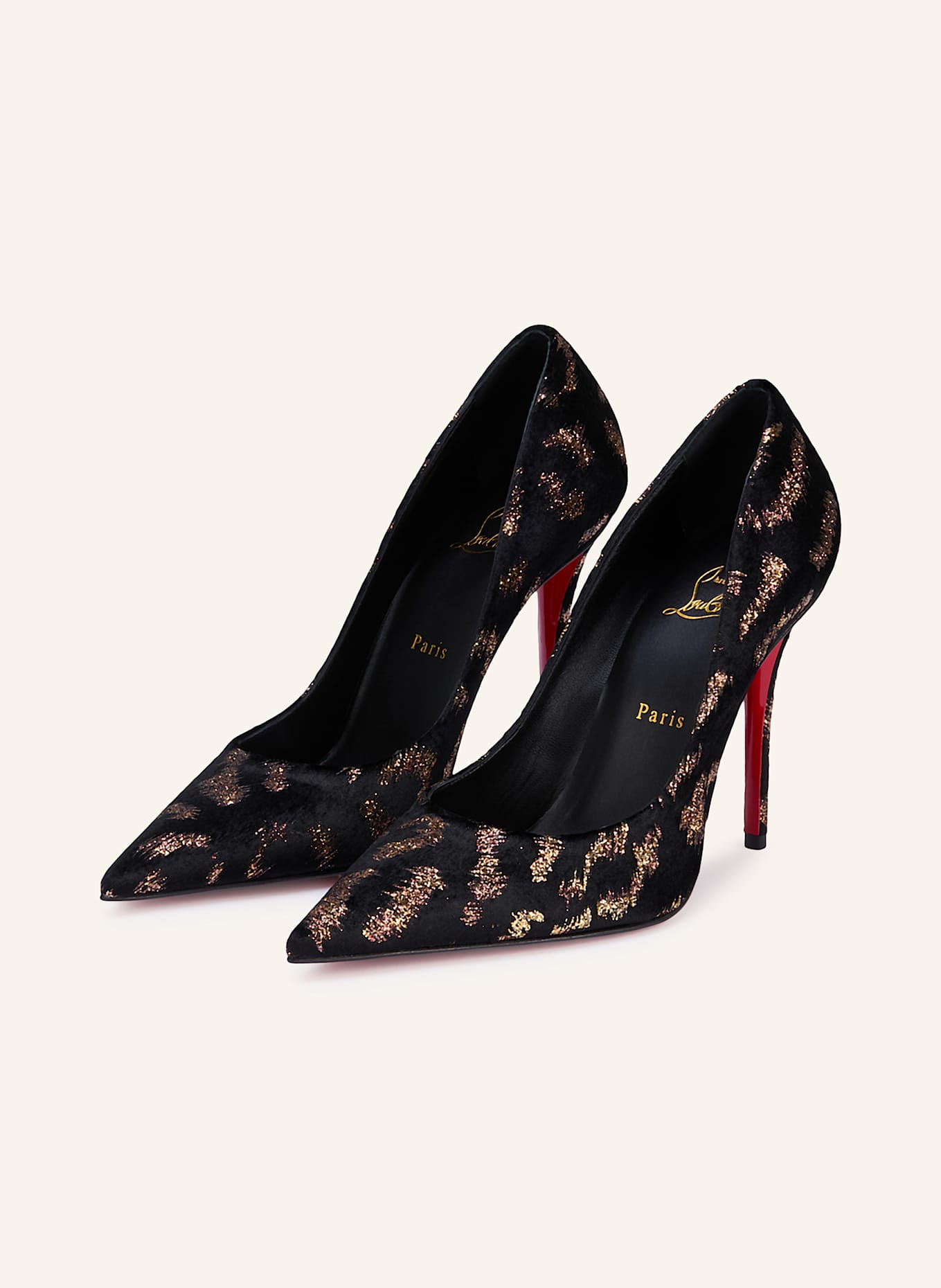 Christian Louboutin Pumps MISS Z: SCHWARZ / GOLD