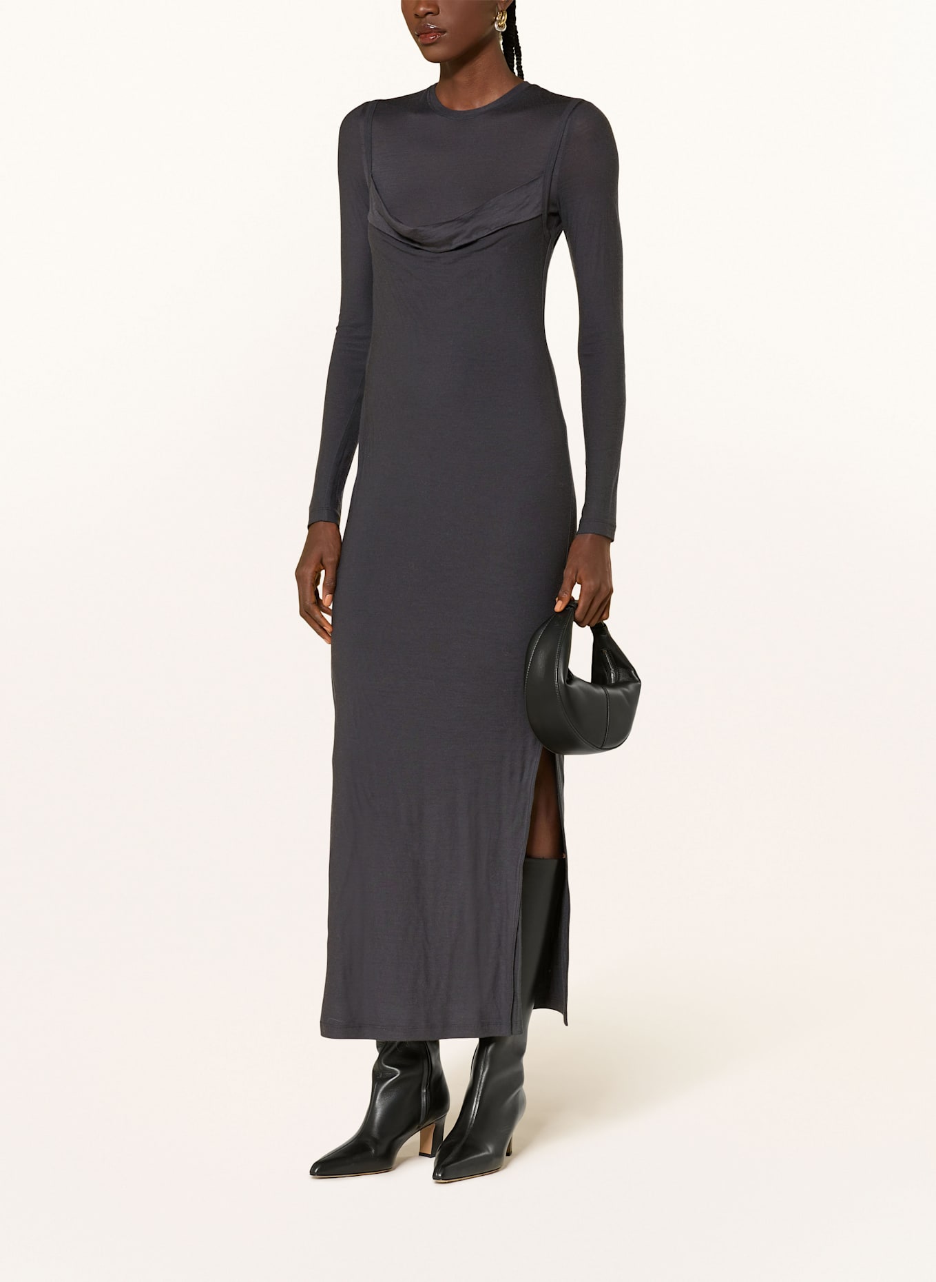 Nanushka Jerseykleid LINORA: DUNKELGRAU