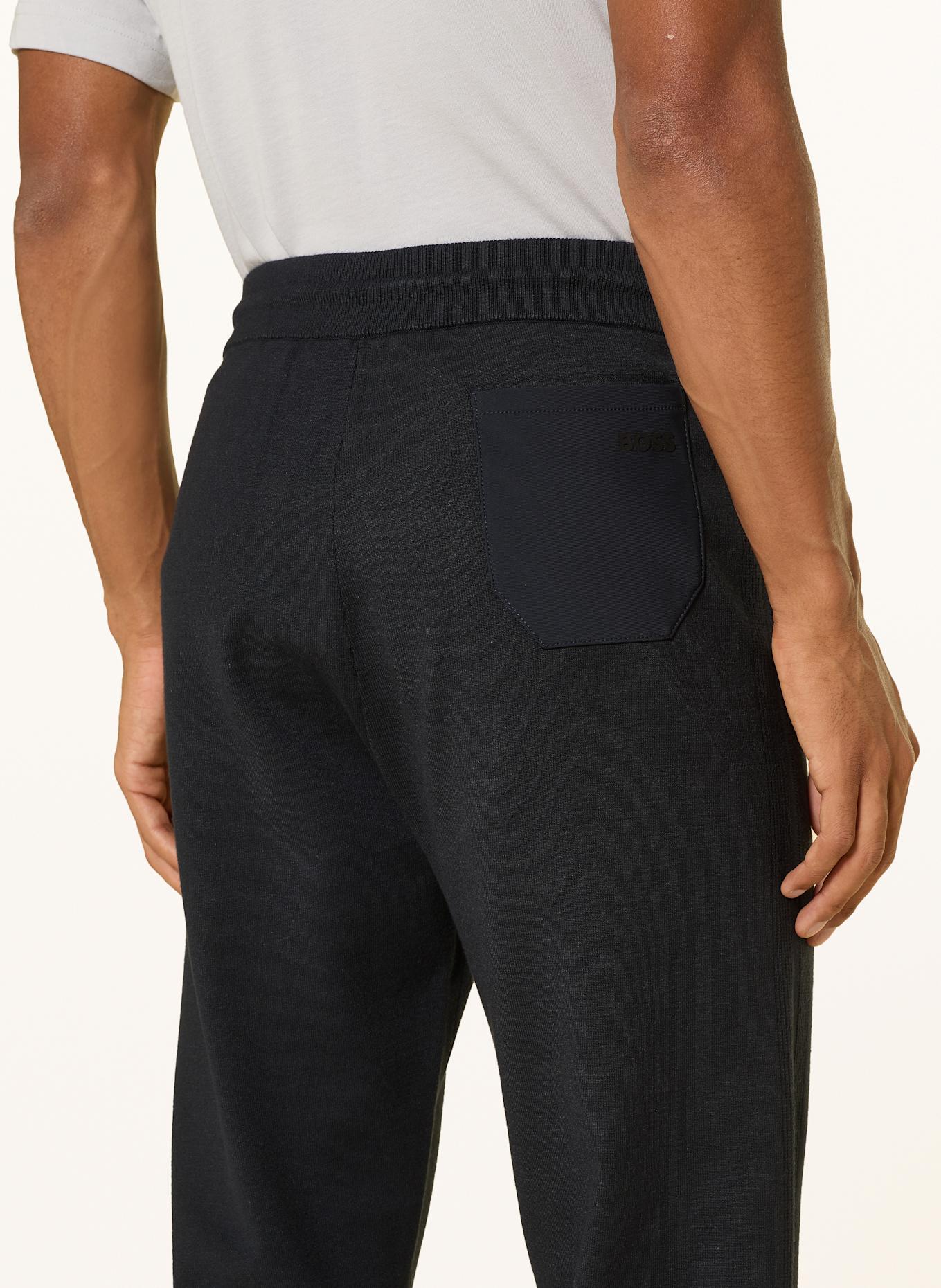 BOSS Sweatpants CIVIC aus Strick: DUNKELBLAU