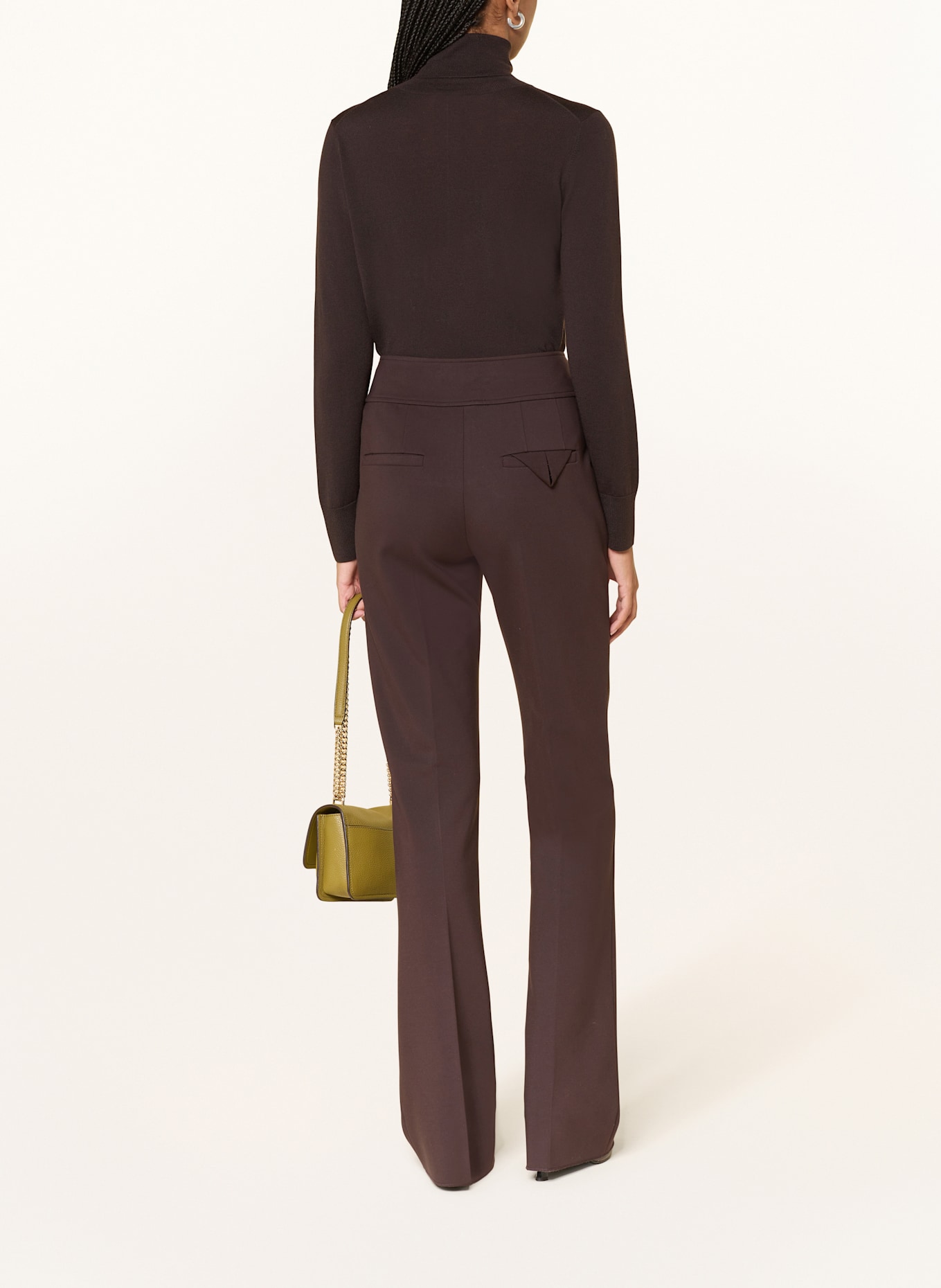 ALLUDE Rollkragenpullover: DUNKELBRAUN